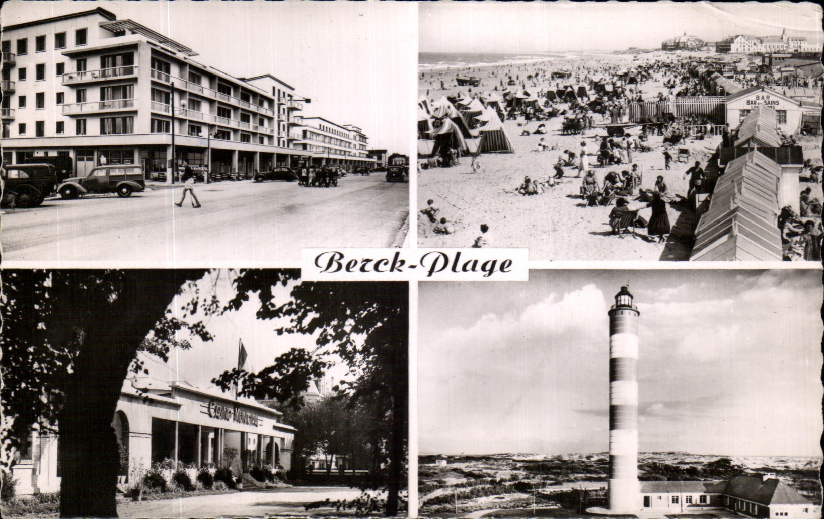 CPA Berck Beach the Esplanade the Beach the Casino the Lighthouse