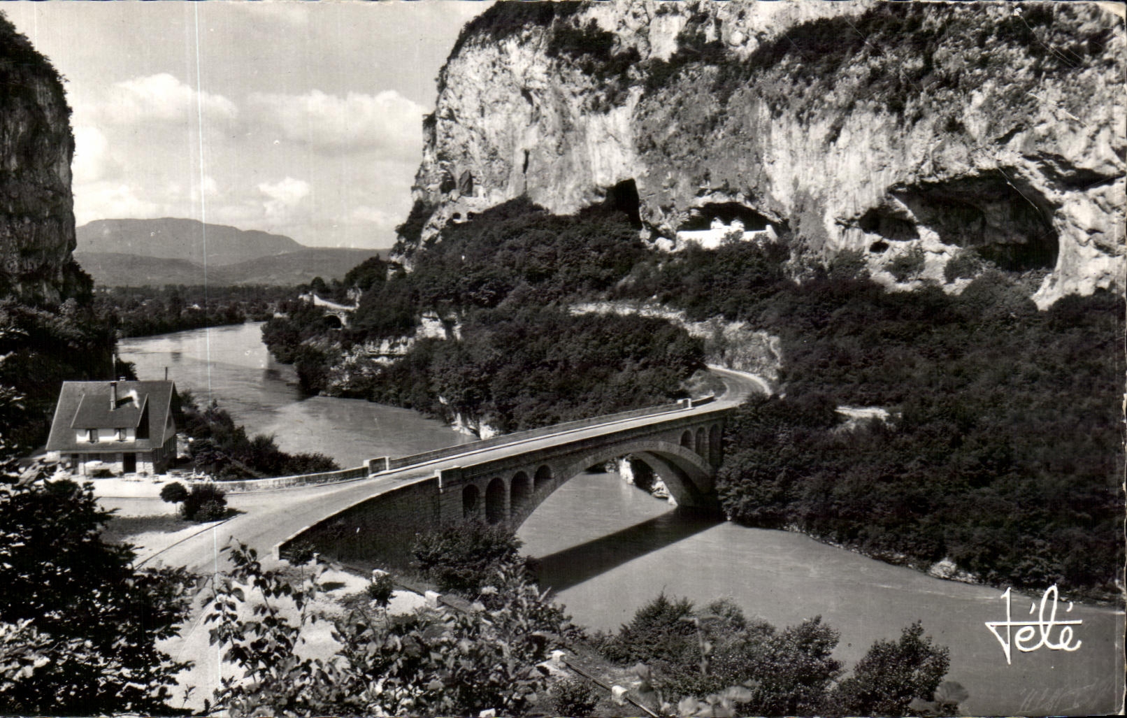 CPSM Bridge of Balme Close to the tunnel of the tooth of the cat