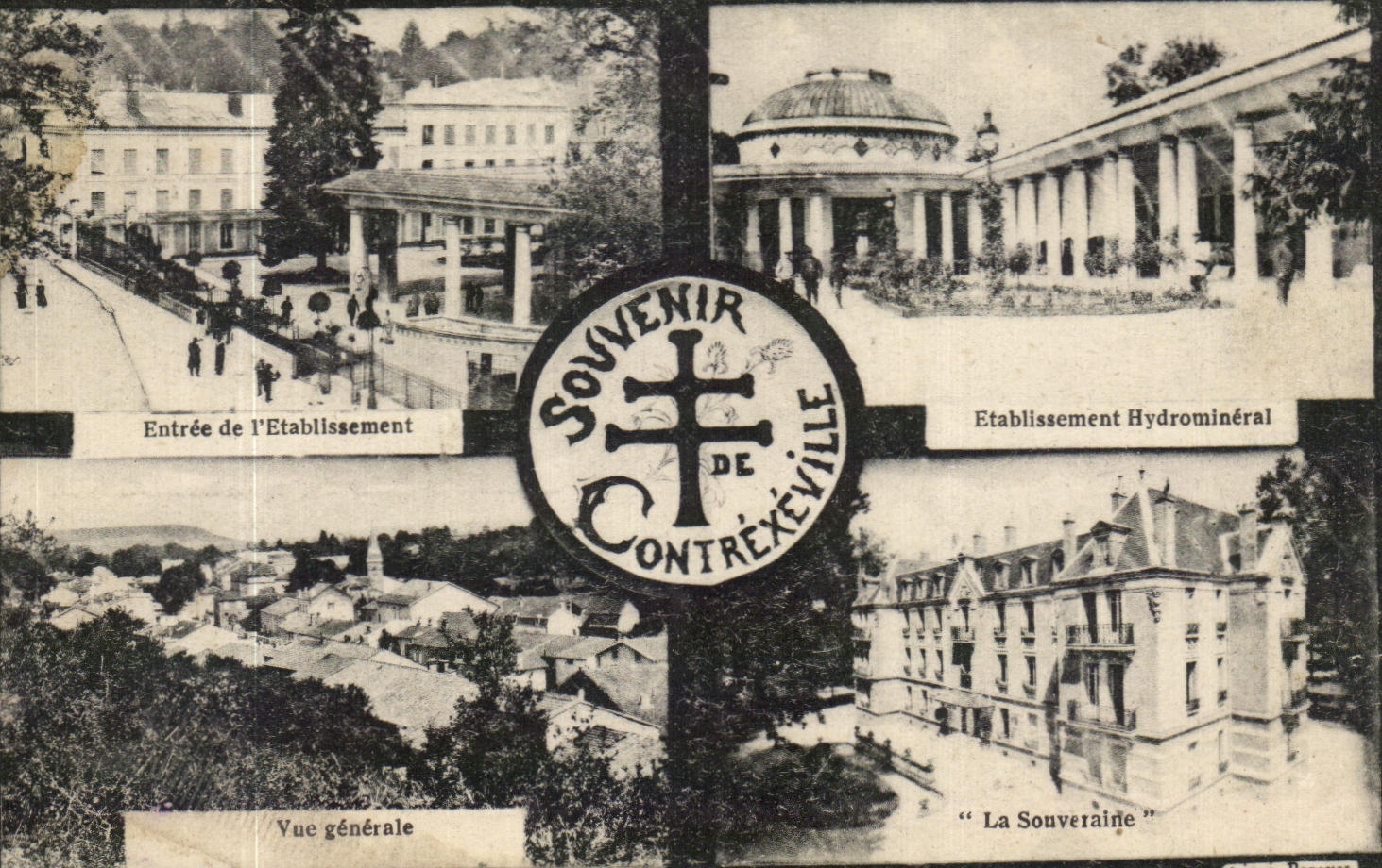 CPA Contrexeville Souvenir Entrance of Etalissement