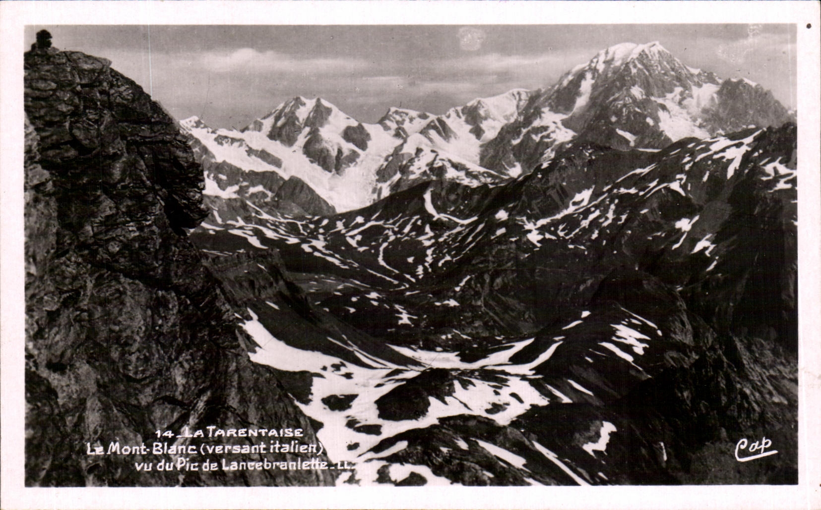 CPA Tarentaise Mont Blanc Vir of the Peak of Lancebranlette