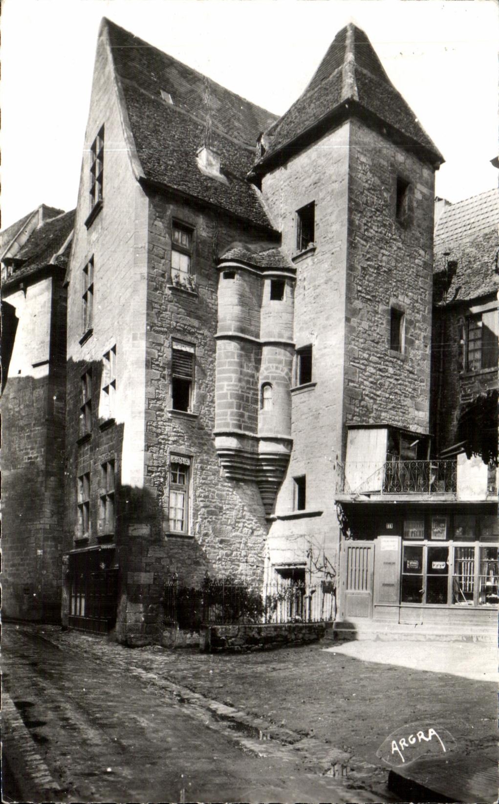 CPA Sarlat Hotel of the 15th century street of the consuls