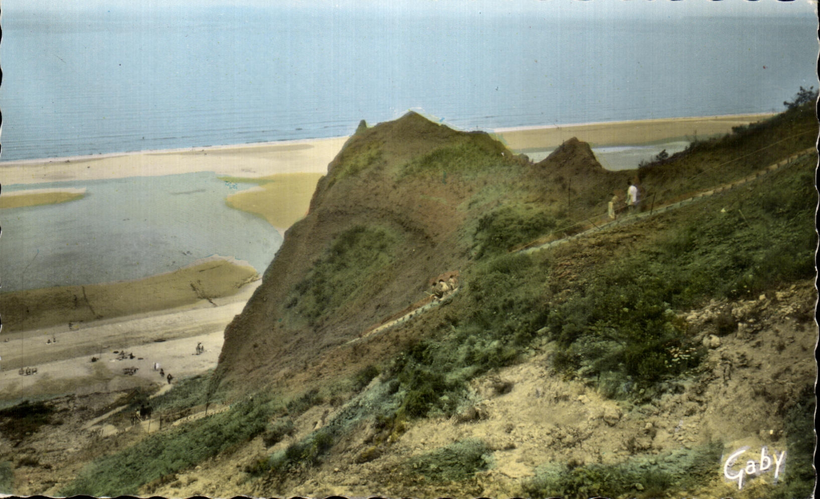 CPSM Houlgate Camp-site of Cliffs the Staircase