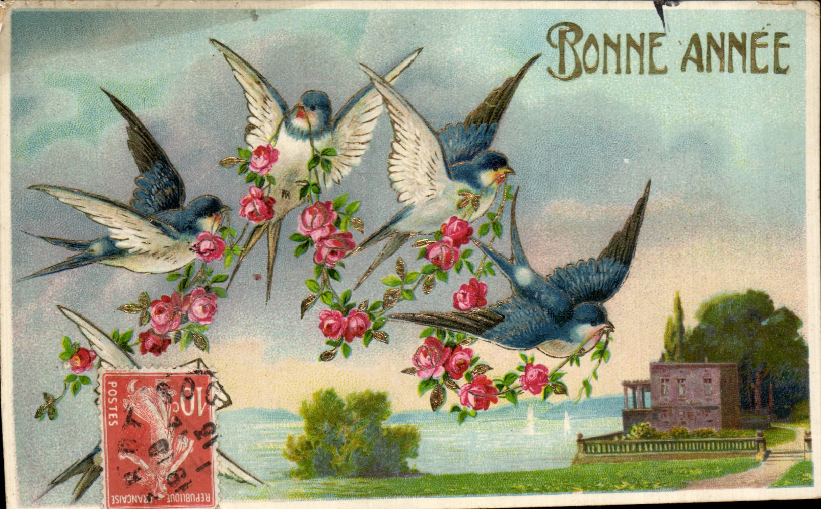 La fantasia de CPA traga Feliz Ano Nuevo