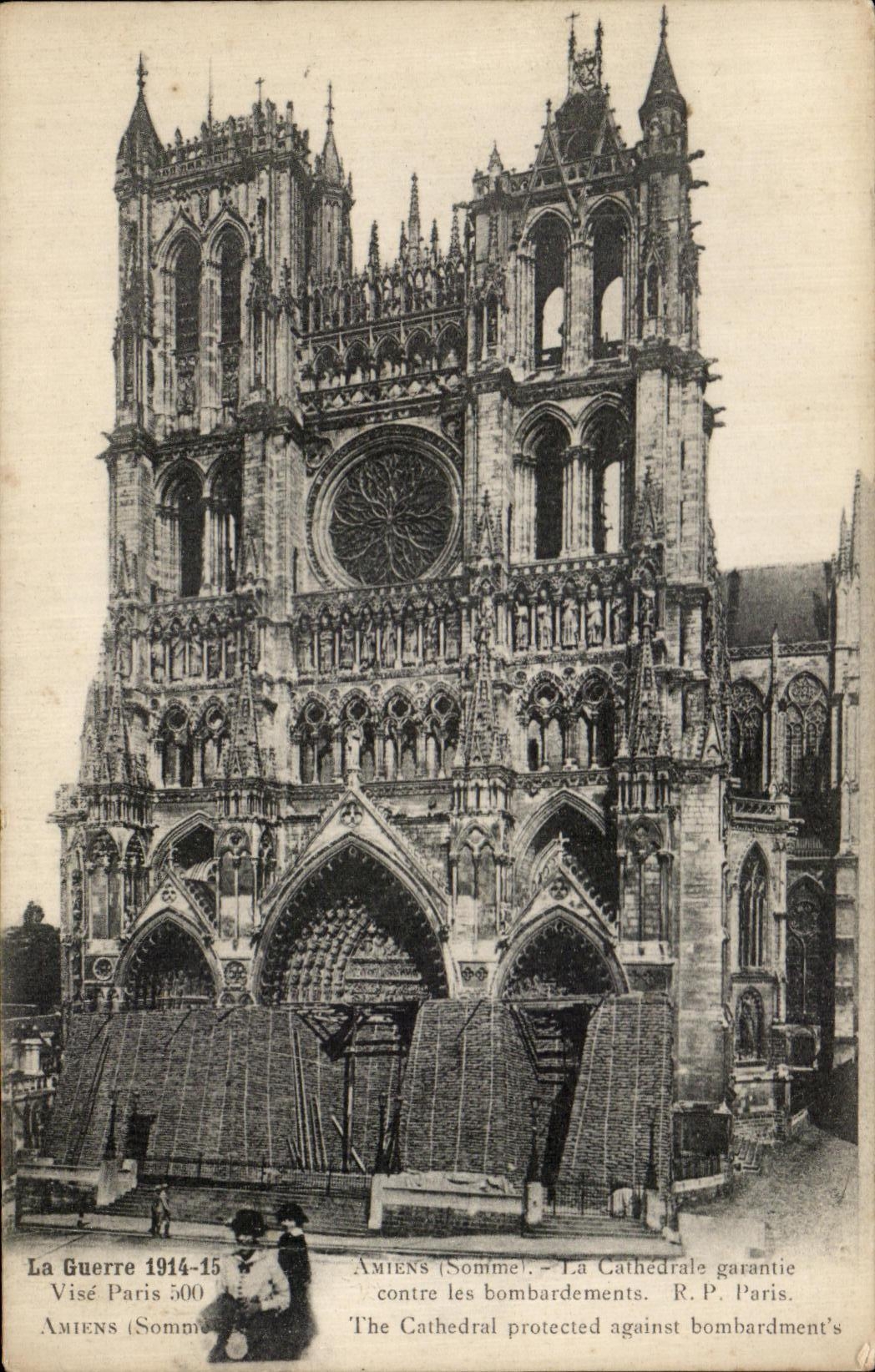 CPA the Amiens War the Cathedral