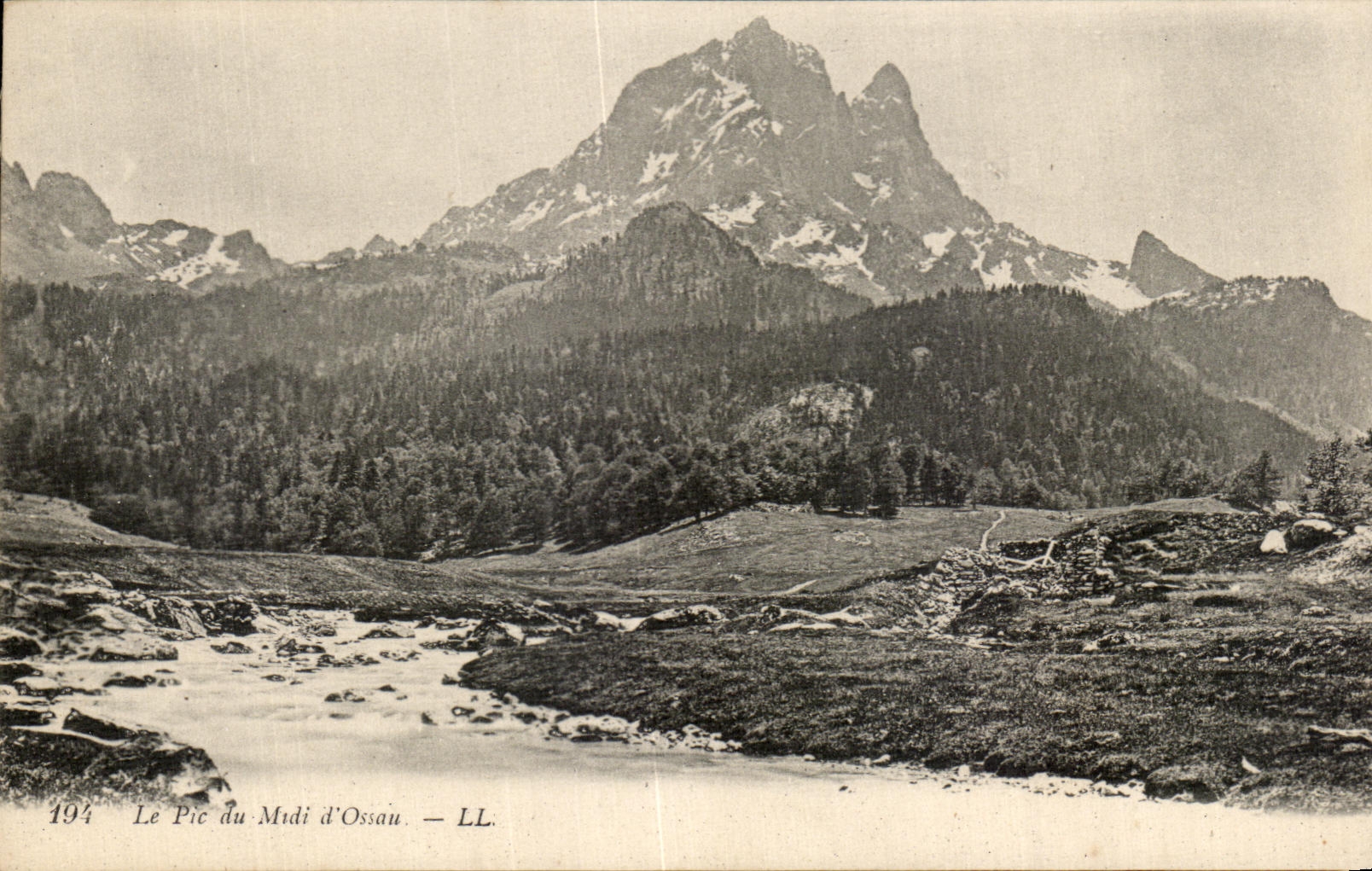 CPA the Peak of the South of Ossau