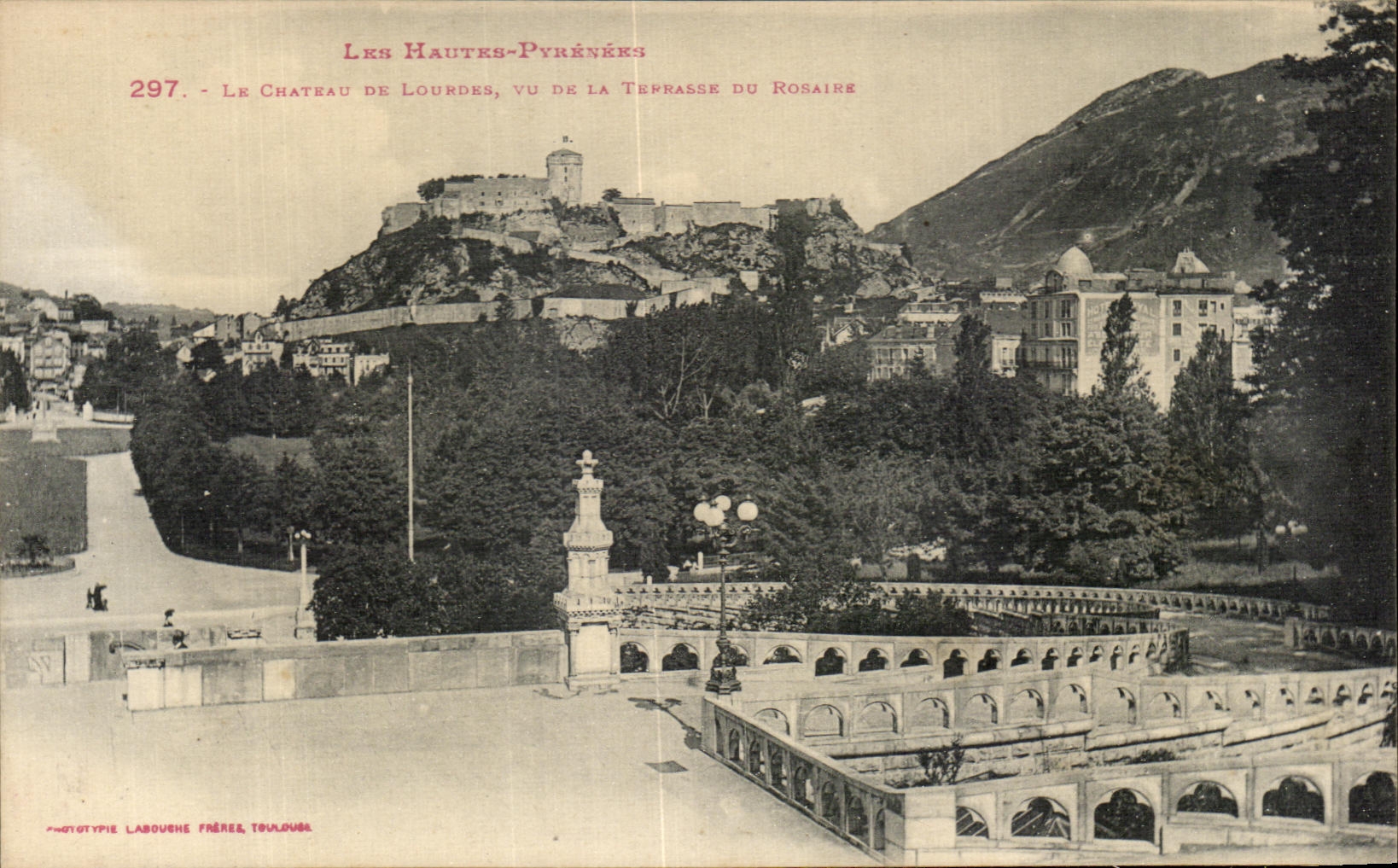 CPA the Chateau De Lourdes Seen Of the terrace Of the Rosary