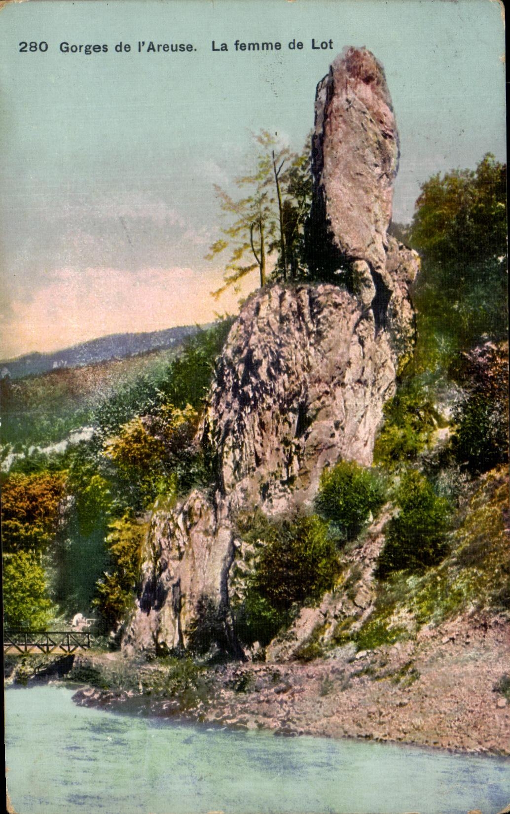 CPA Gorges de I'Areuse La Femme de Lot