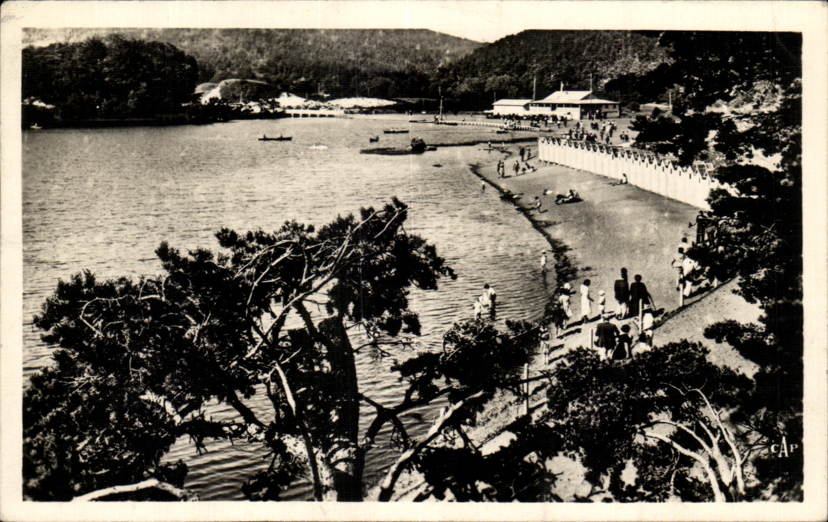 CPA the Lake Chambon the Beach Cabins