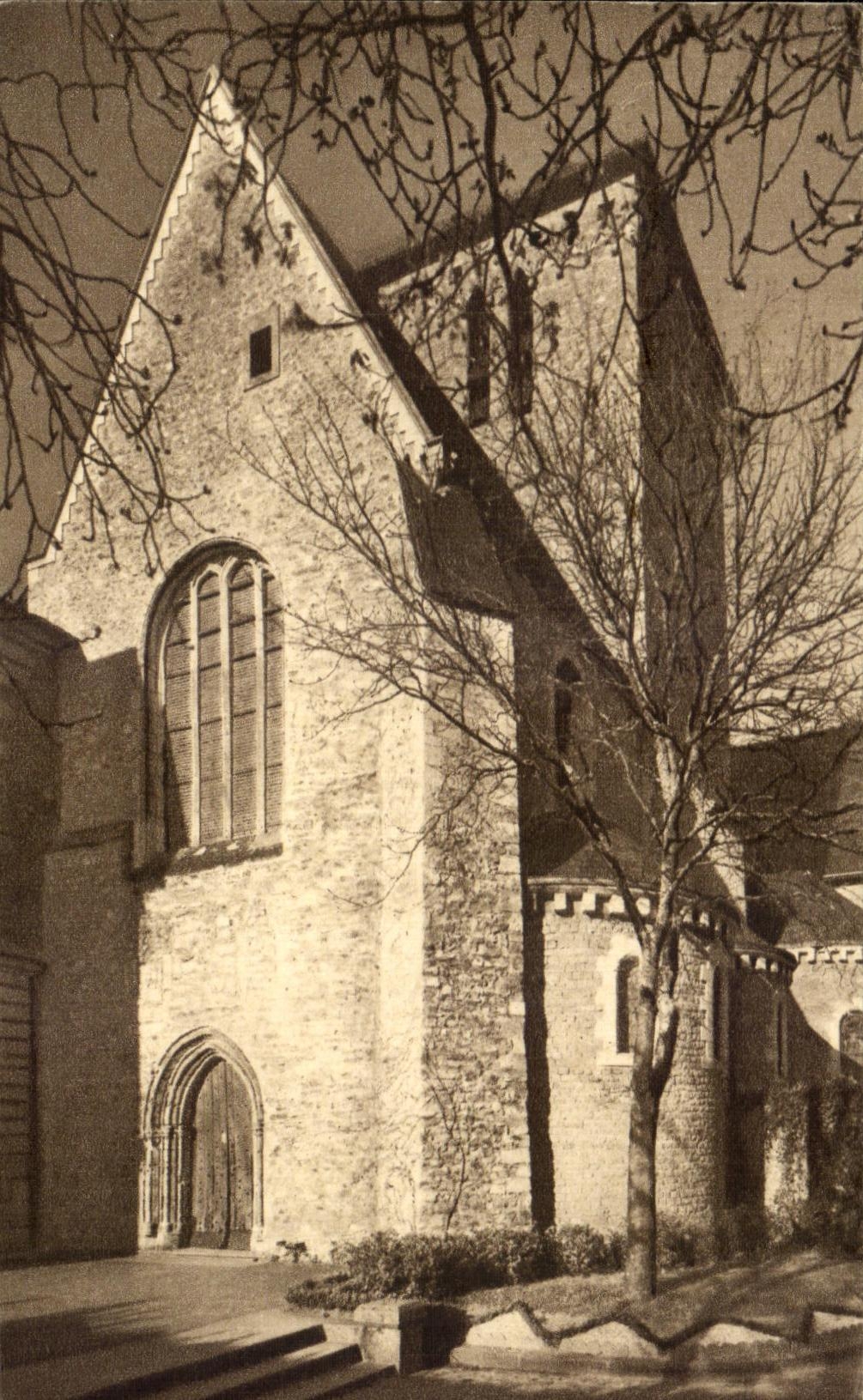 CPA Solesmes Entrance of the Abbey church