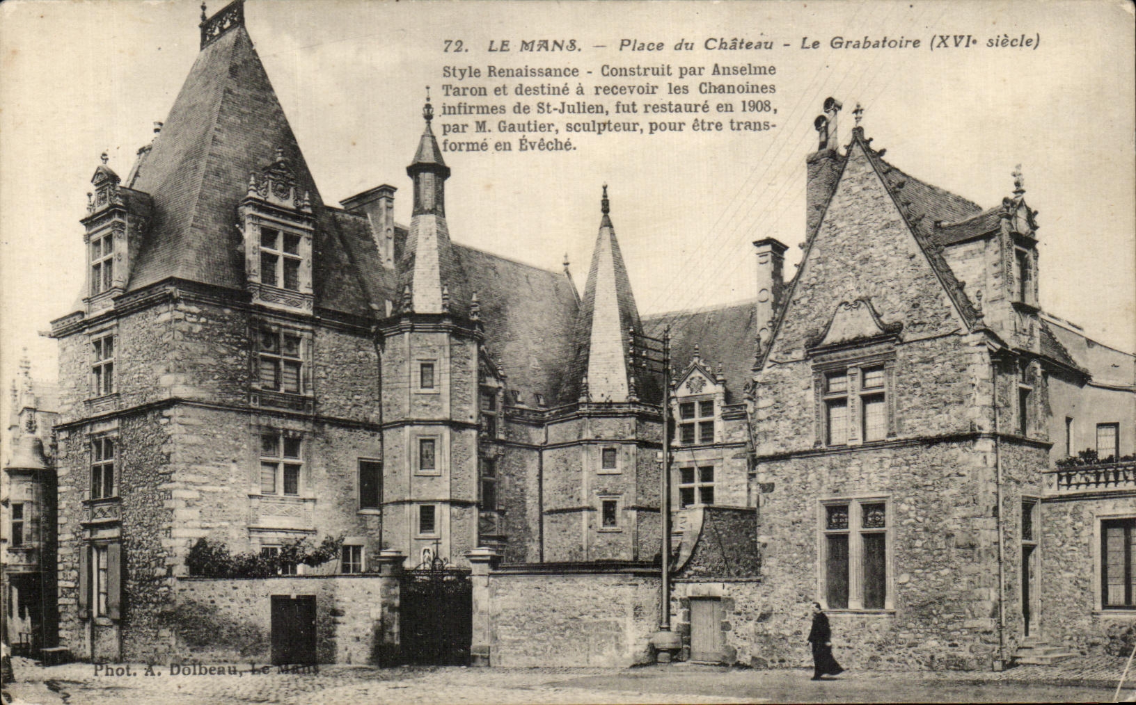 CPA Mans Places Castle Grabatoire