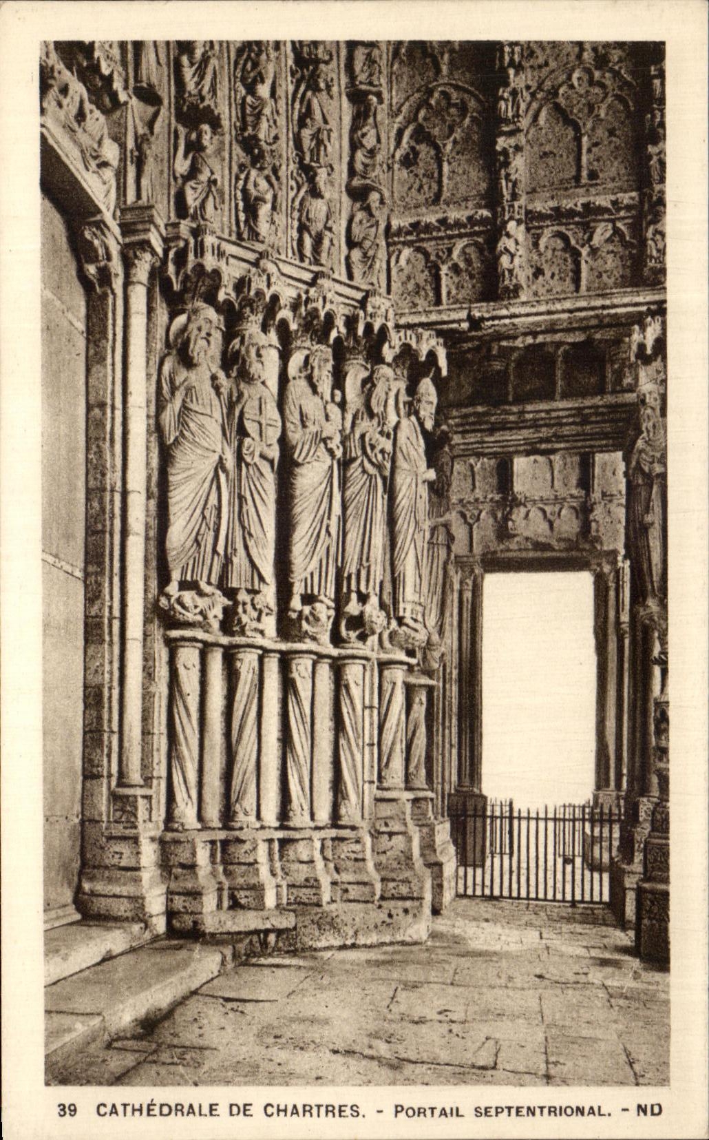 CPA Cathedrale De Chartres Septentrional Gate