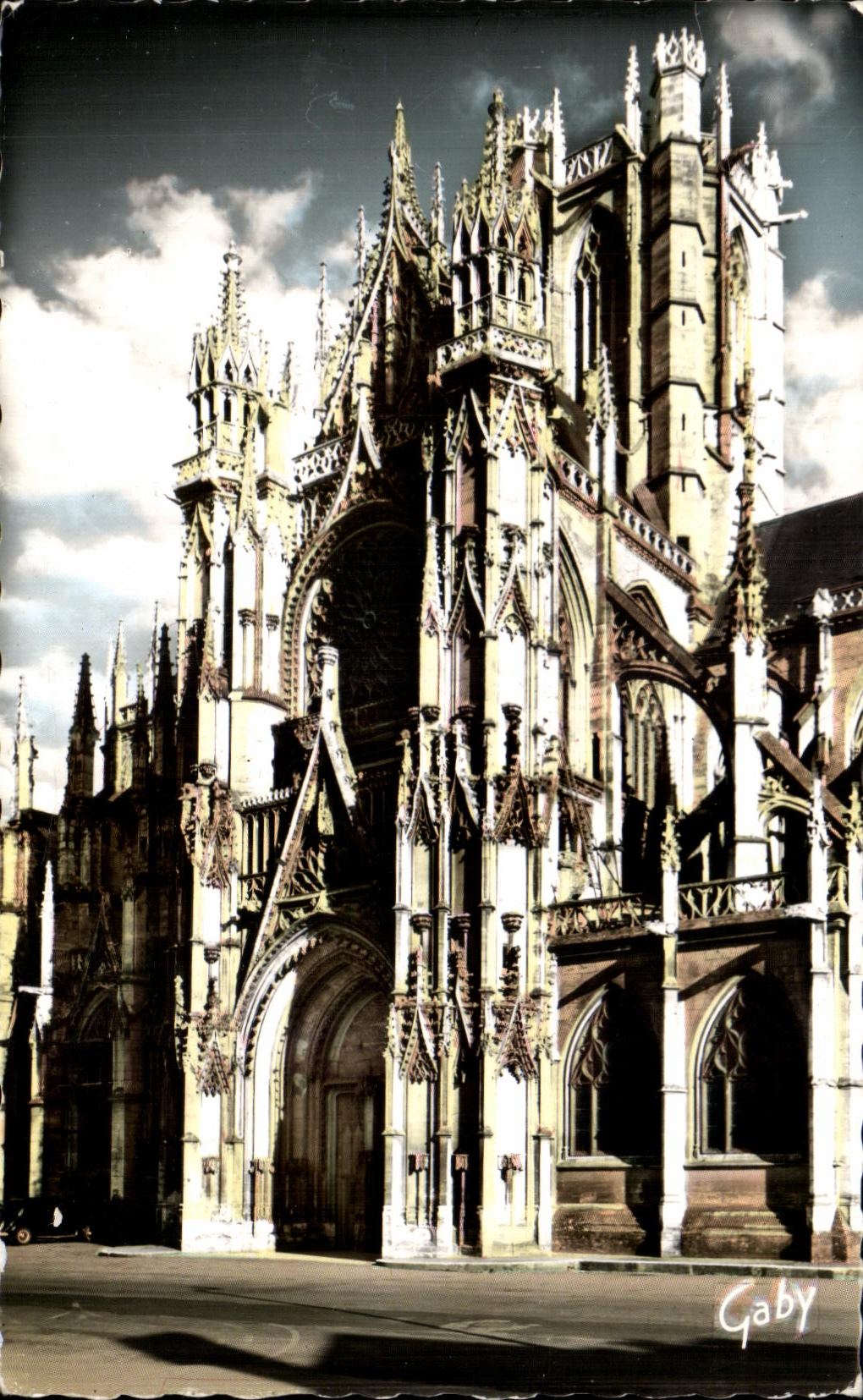 Portico de CPSM Evreux de la catedral