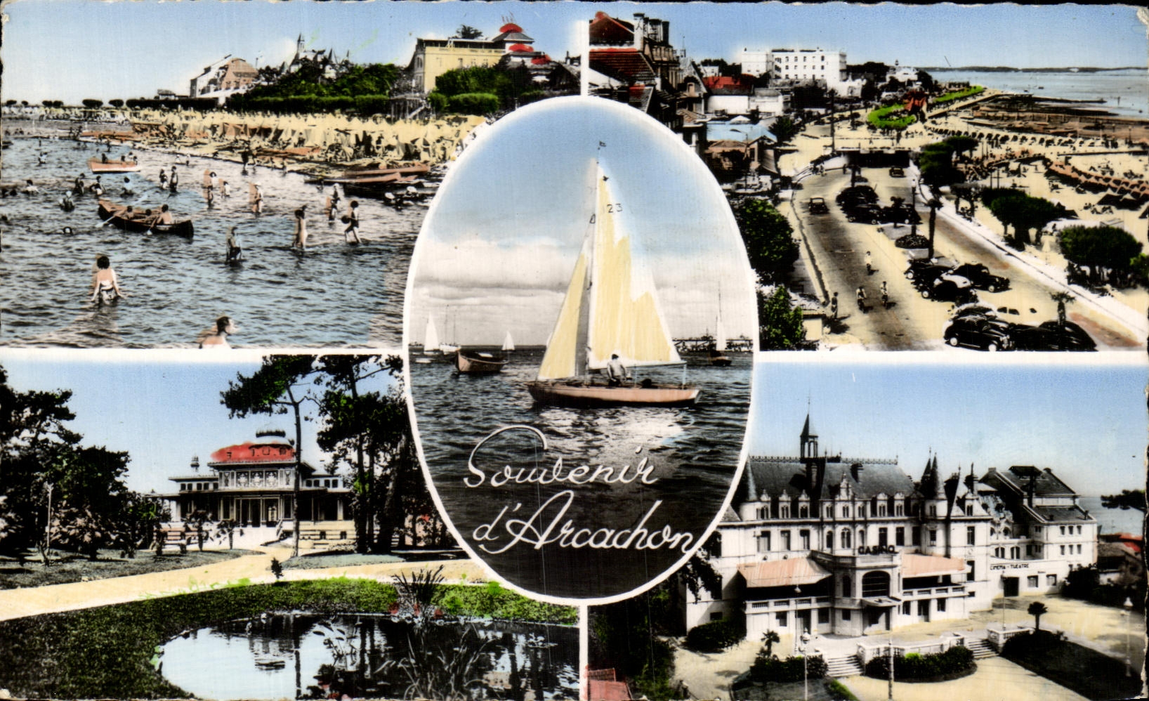 CPA Arcachon Plage Et jetee d'Eyrac