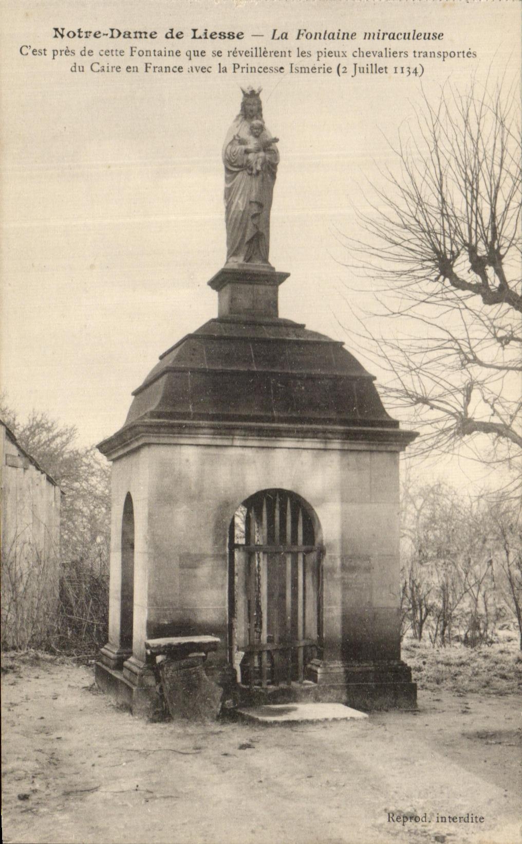 CPA Notre Dame De Liesse the Miraculous Fountain
