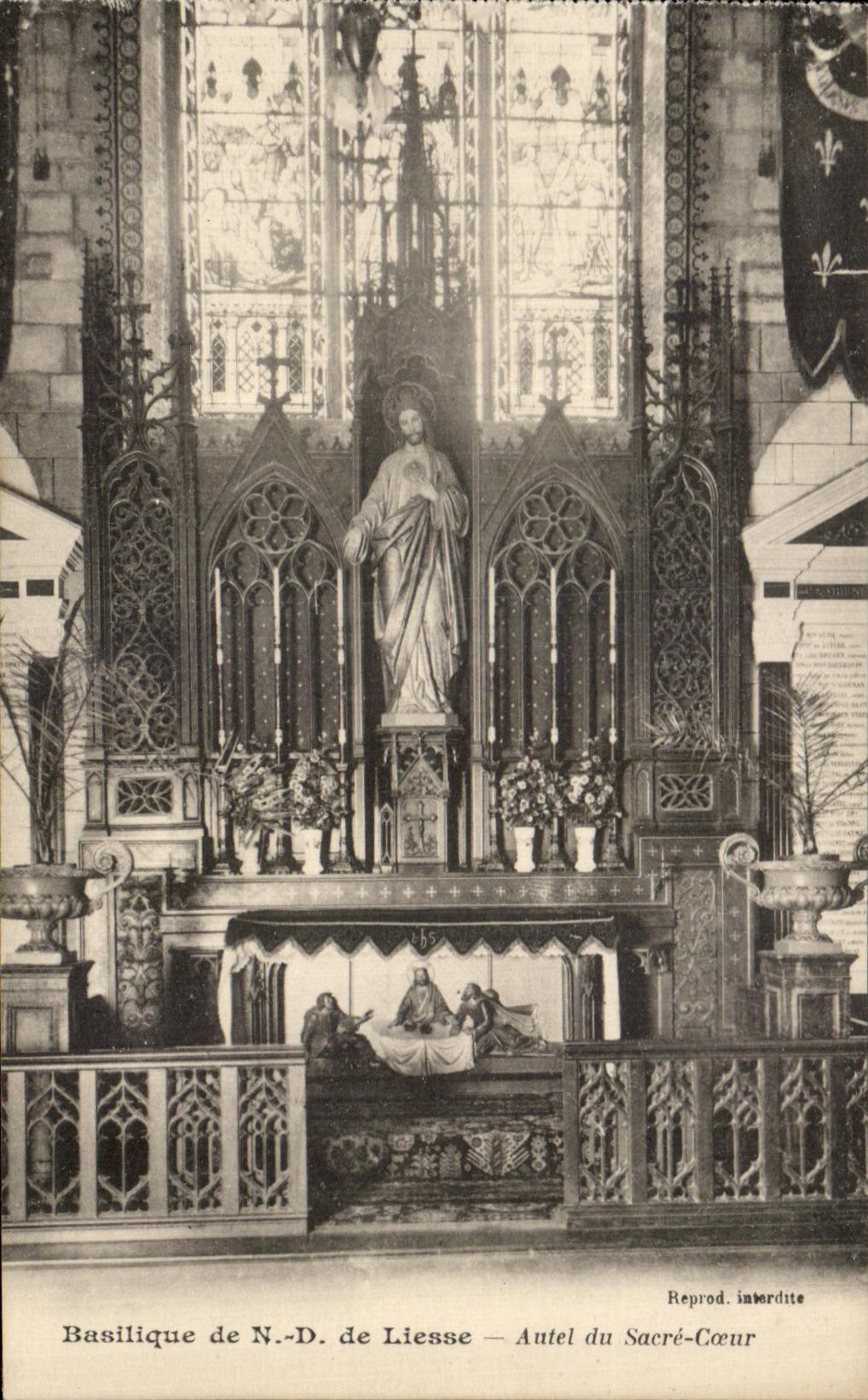 CPA Basilica of ND of Jubilation Furnace bridge Of the Sacring Heart