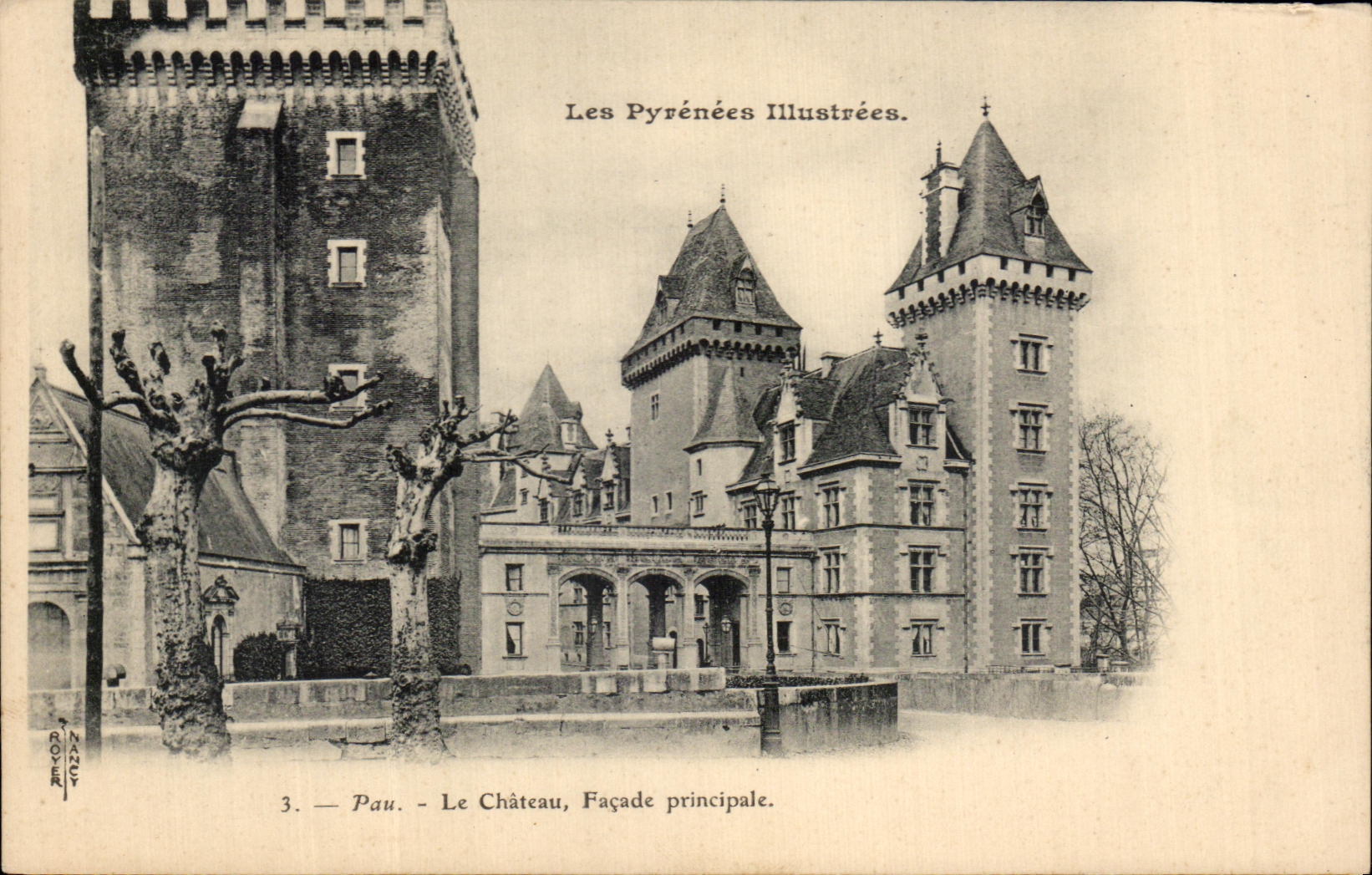 CPA Pau Le Chateau Facade Principale