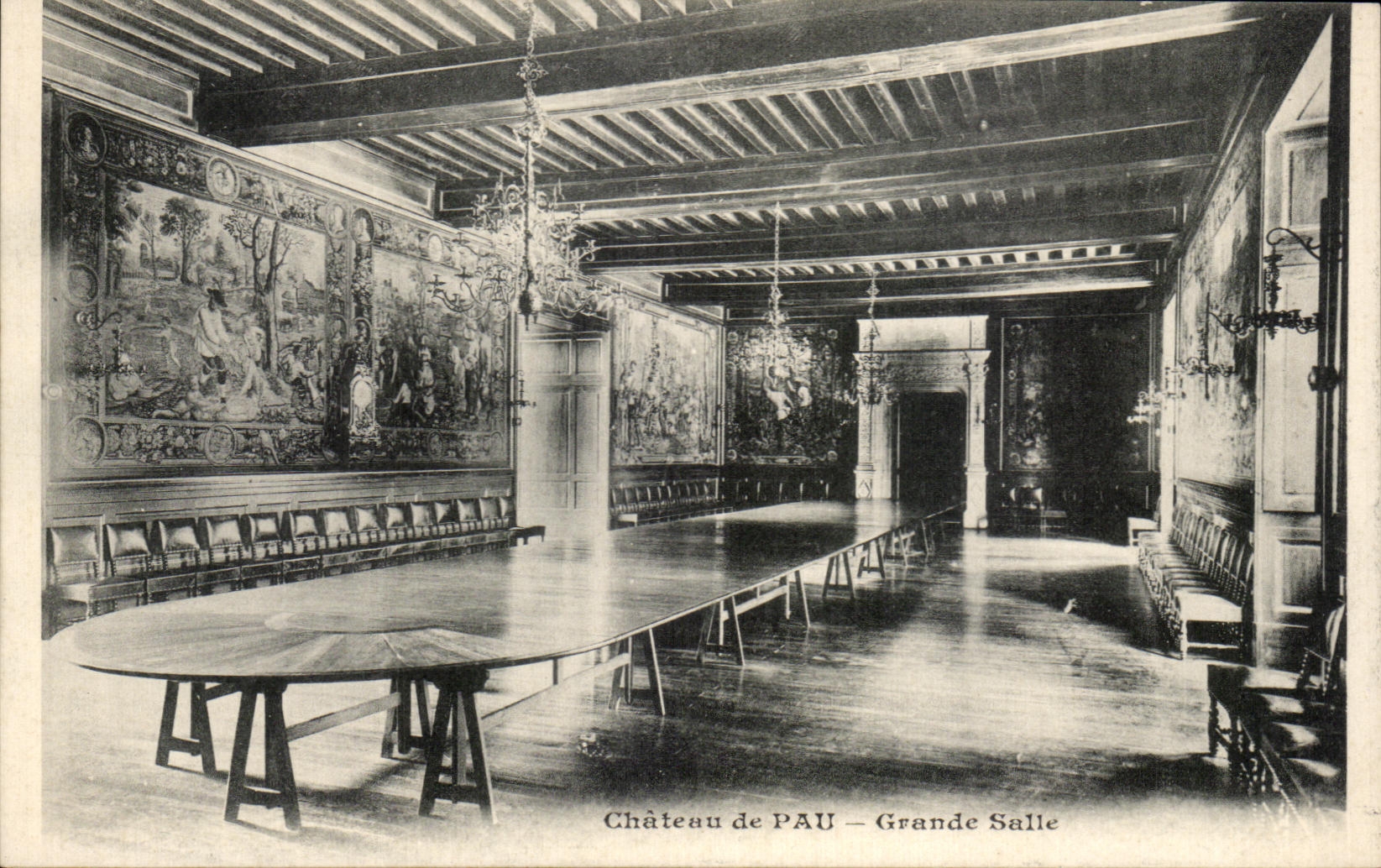 CPA Chateau De Pau Grande salle