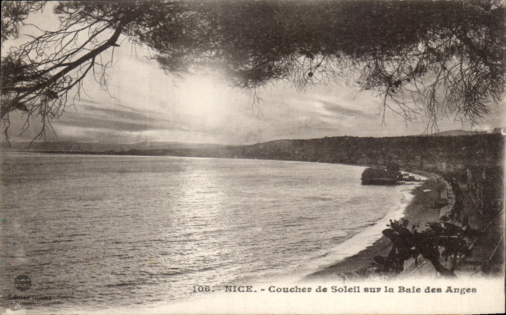 Puesta del sol de CPA Niza en la bahia de los angeles