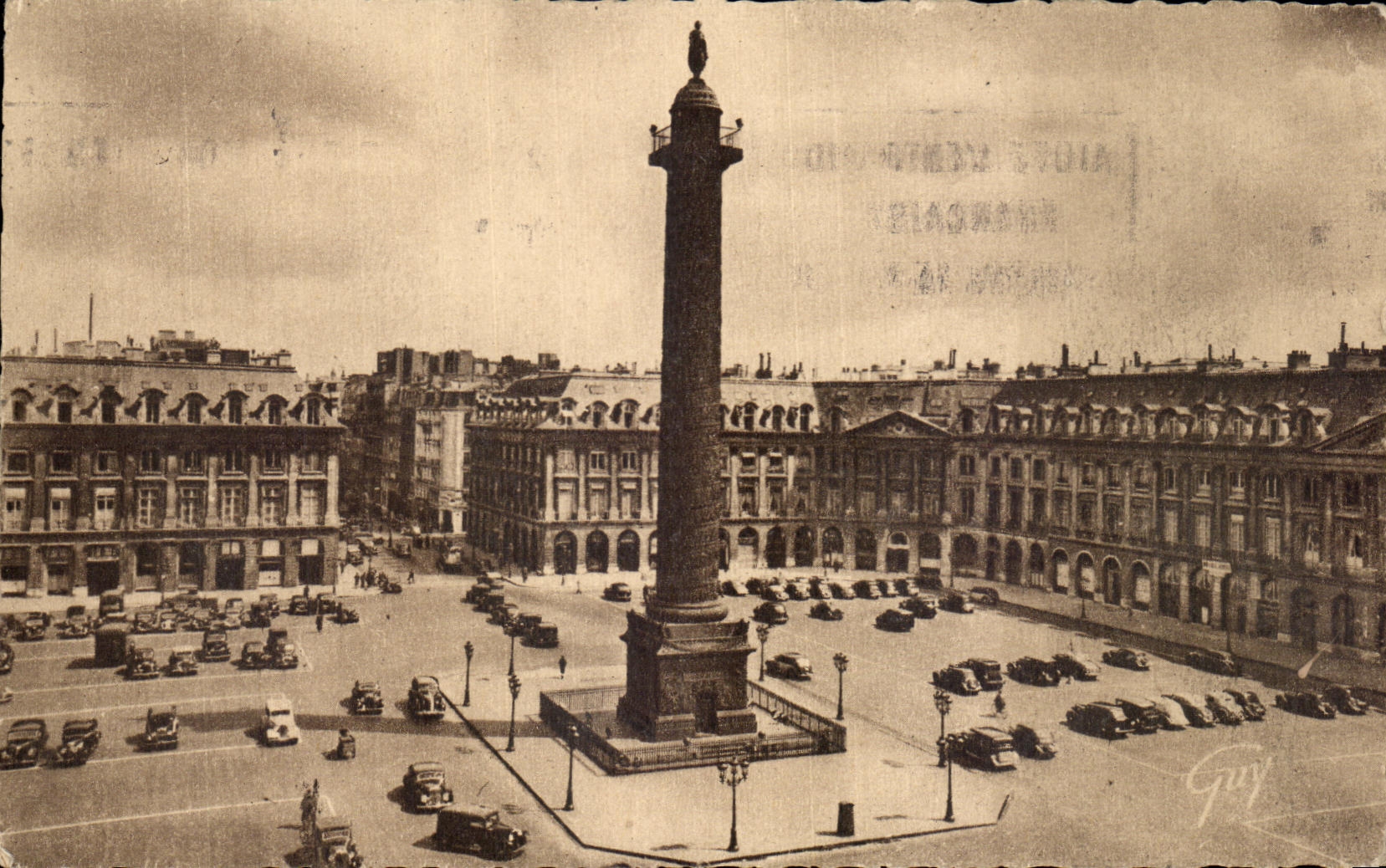 CPA Paris And Its Wonders Place Vendome and column of the Large army