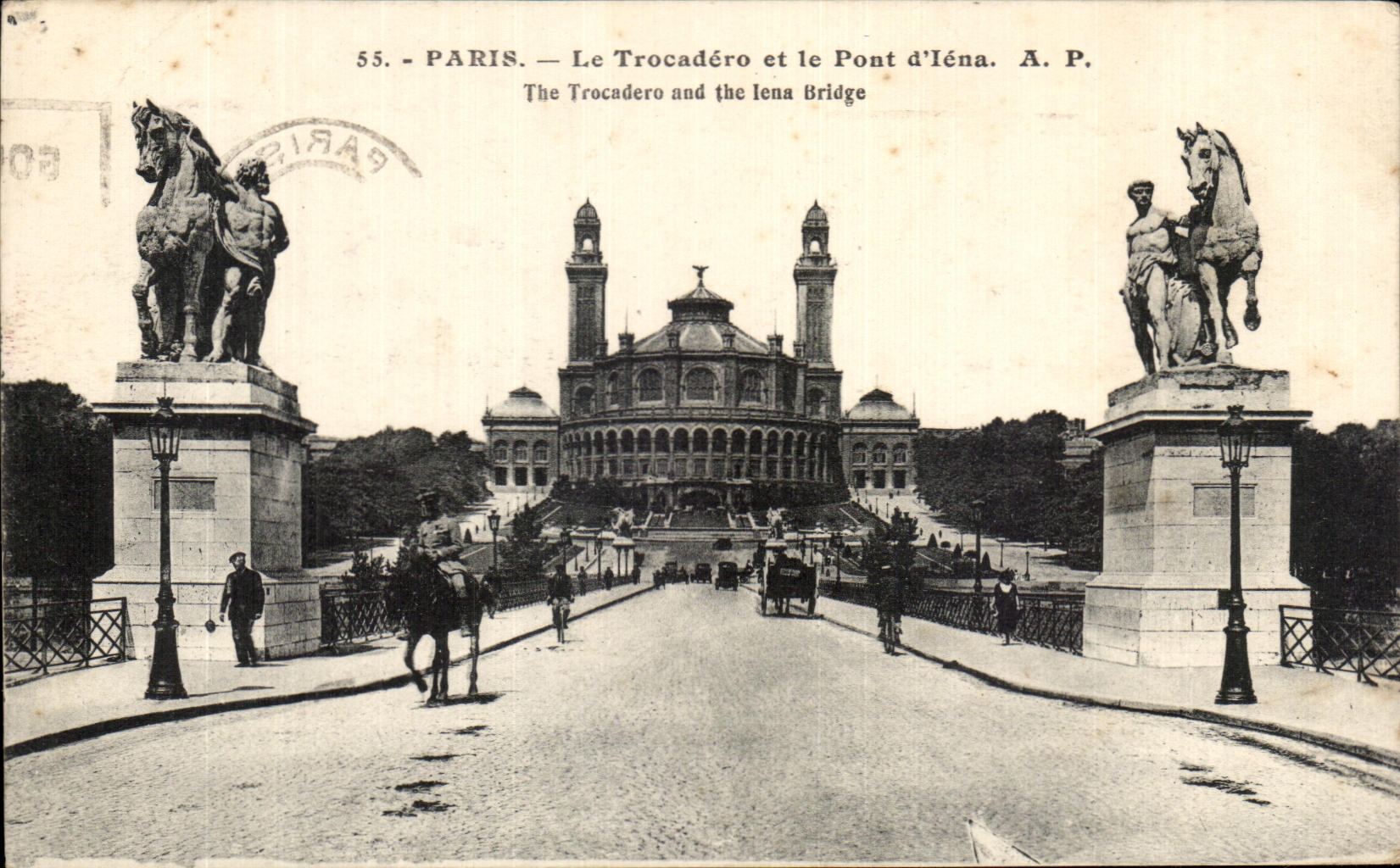 CPA Paris Trocadero and the bridge of Iena