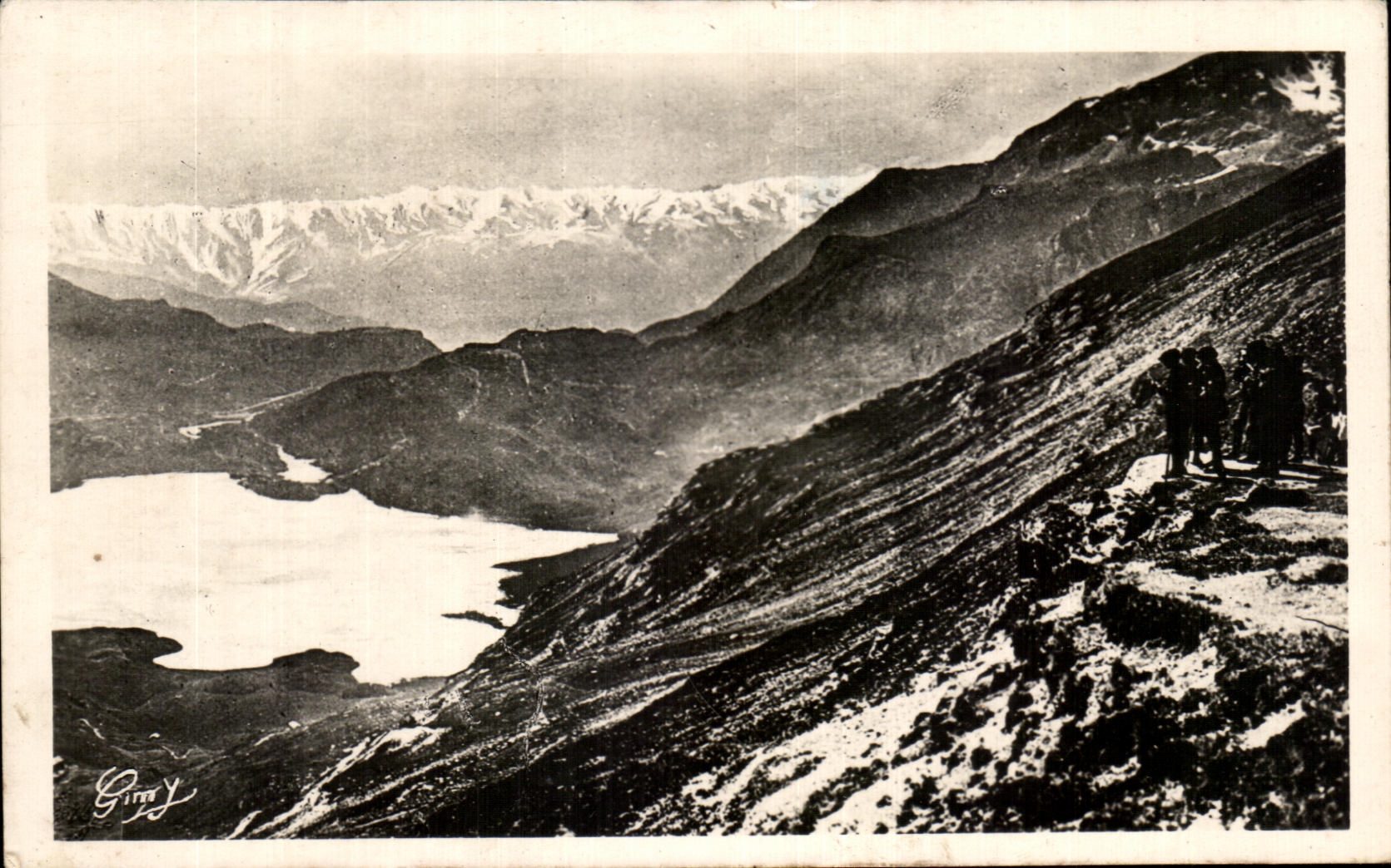 CPA Picturesque Savoy Lake and Collar of the Cenis Mount