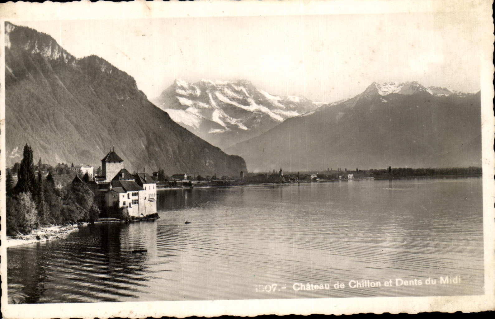 CPA Chateau de Chillon et Dents du Midi Suisse