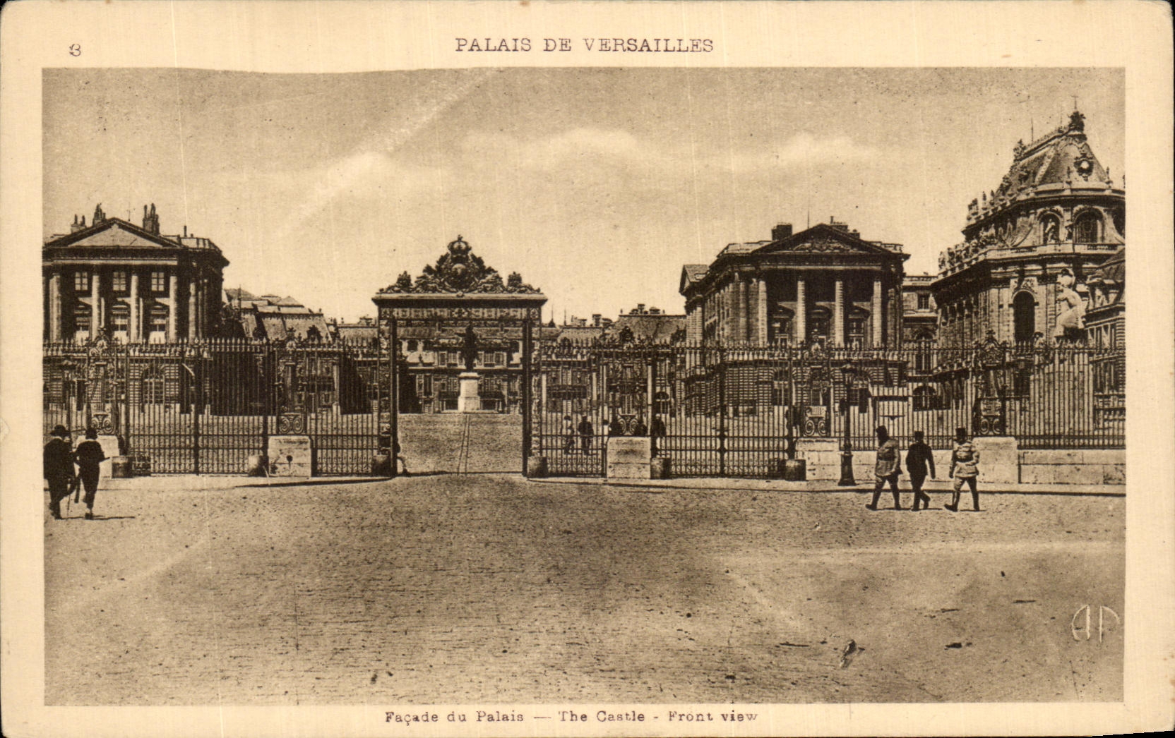 CPA Palais De Versailles Facade du palais