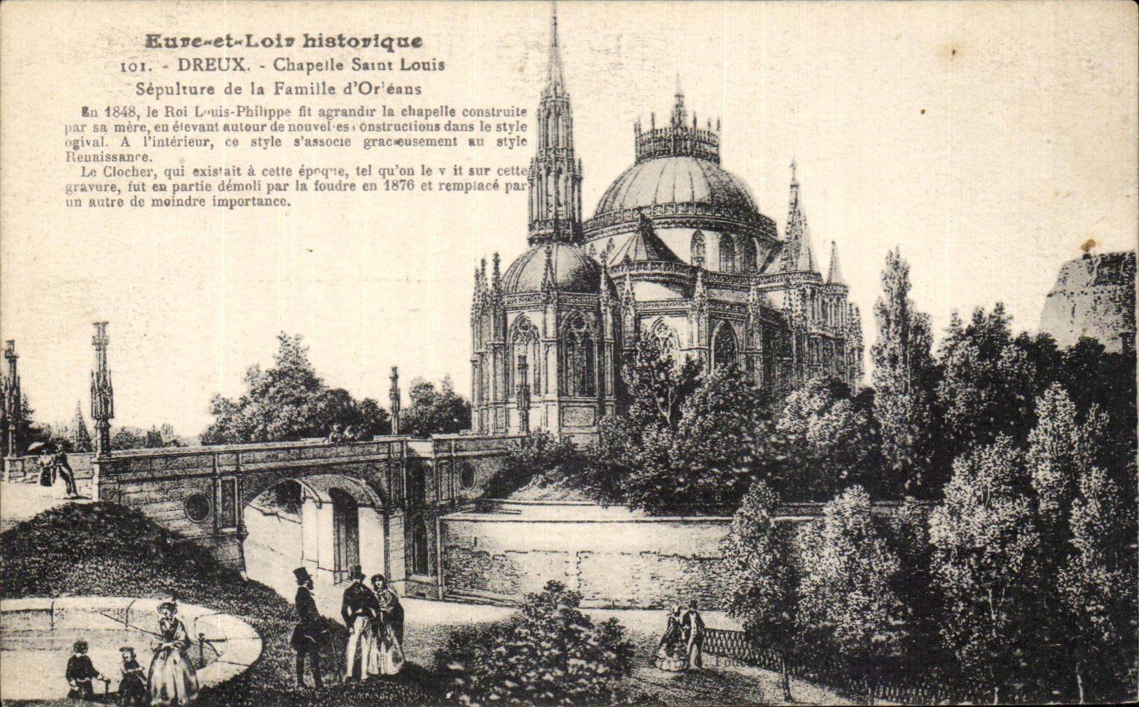 CPA Eure et Loire Historique dreux Chapelle Saint Louis Sepulture de la Famile d'Orleans