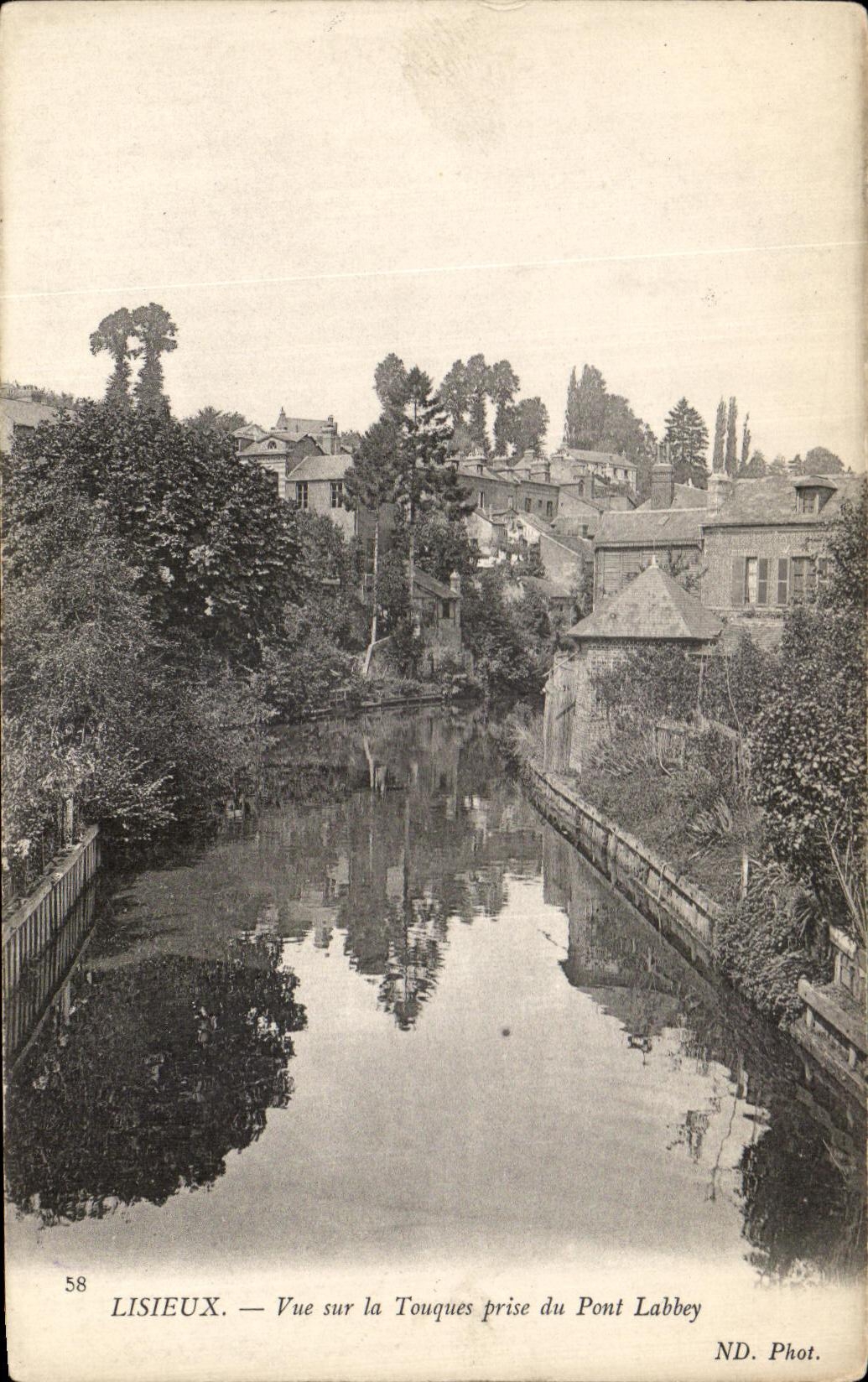 CPA Lisieux Seen on the Drums taken of the Labbey Bridge