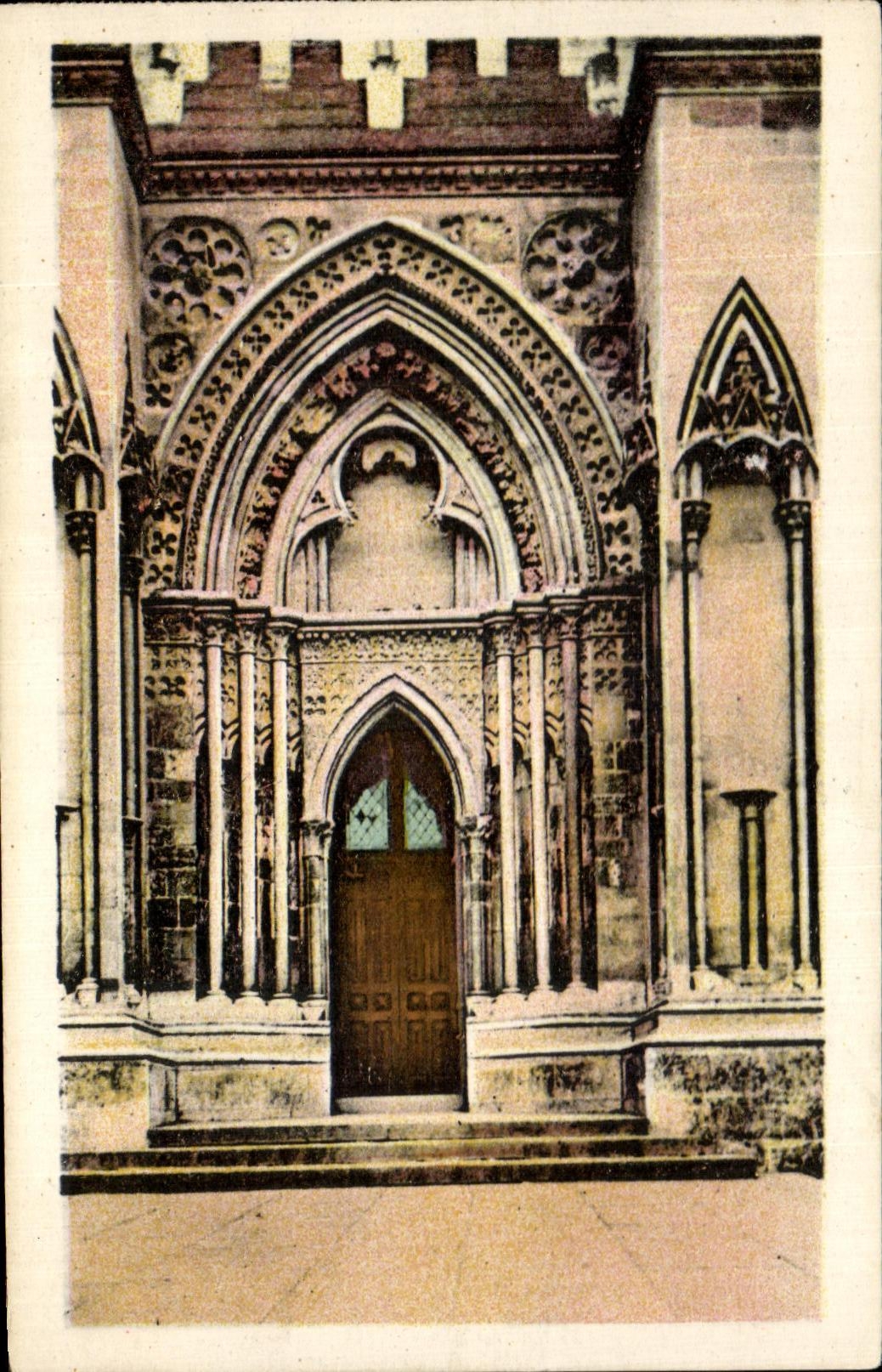 CPA Lisieux One of the Gates of the Cathedral St Pierre