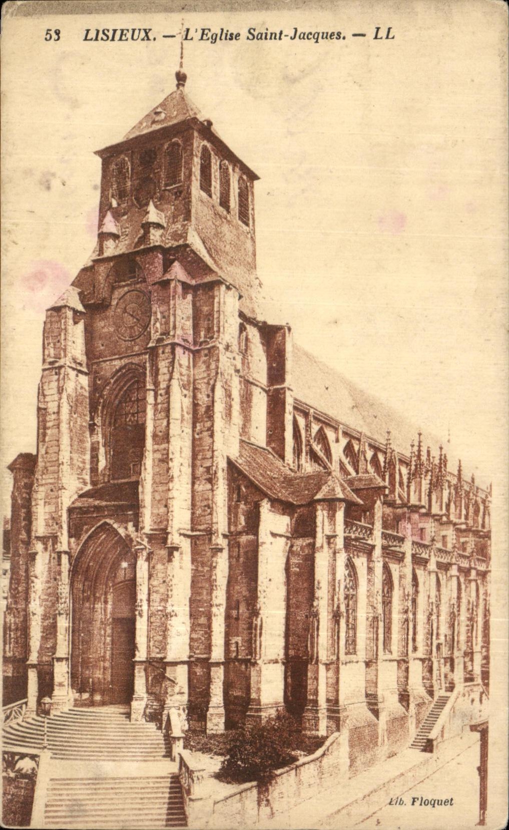 CPA Lisieux the Church Saint Jacques