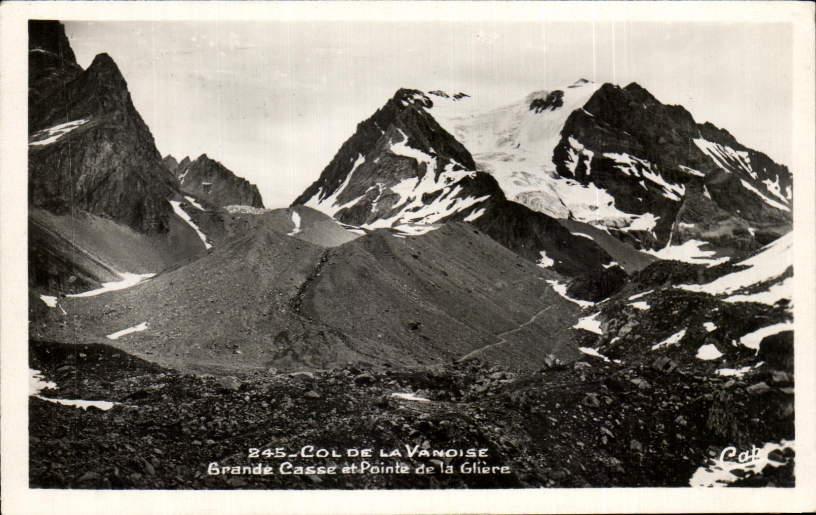 CPSM Collar of Vanoise Great Breakage and Point of Glierre