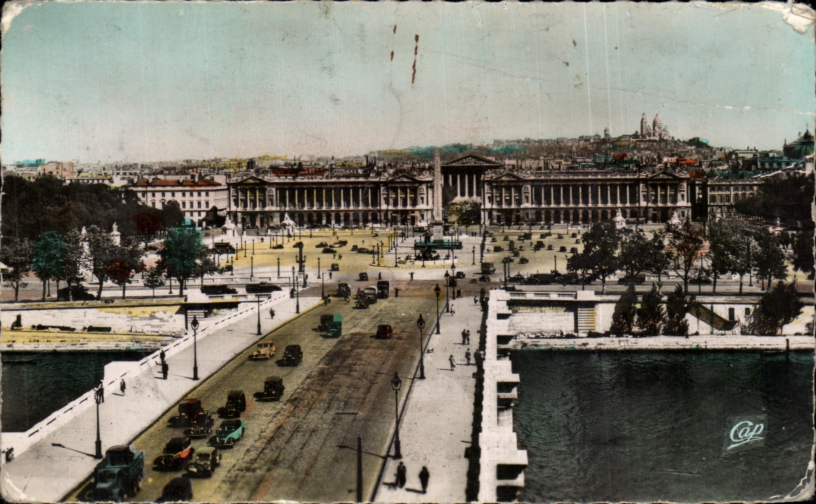 CPA Paris Bridge and Place of the Harmony