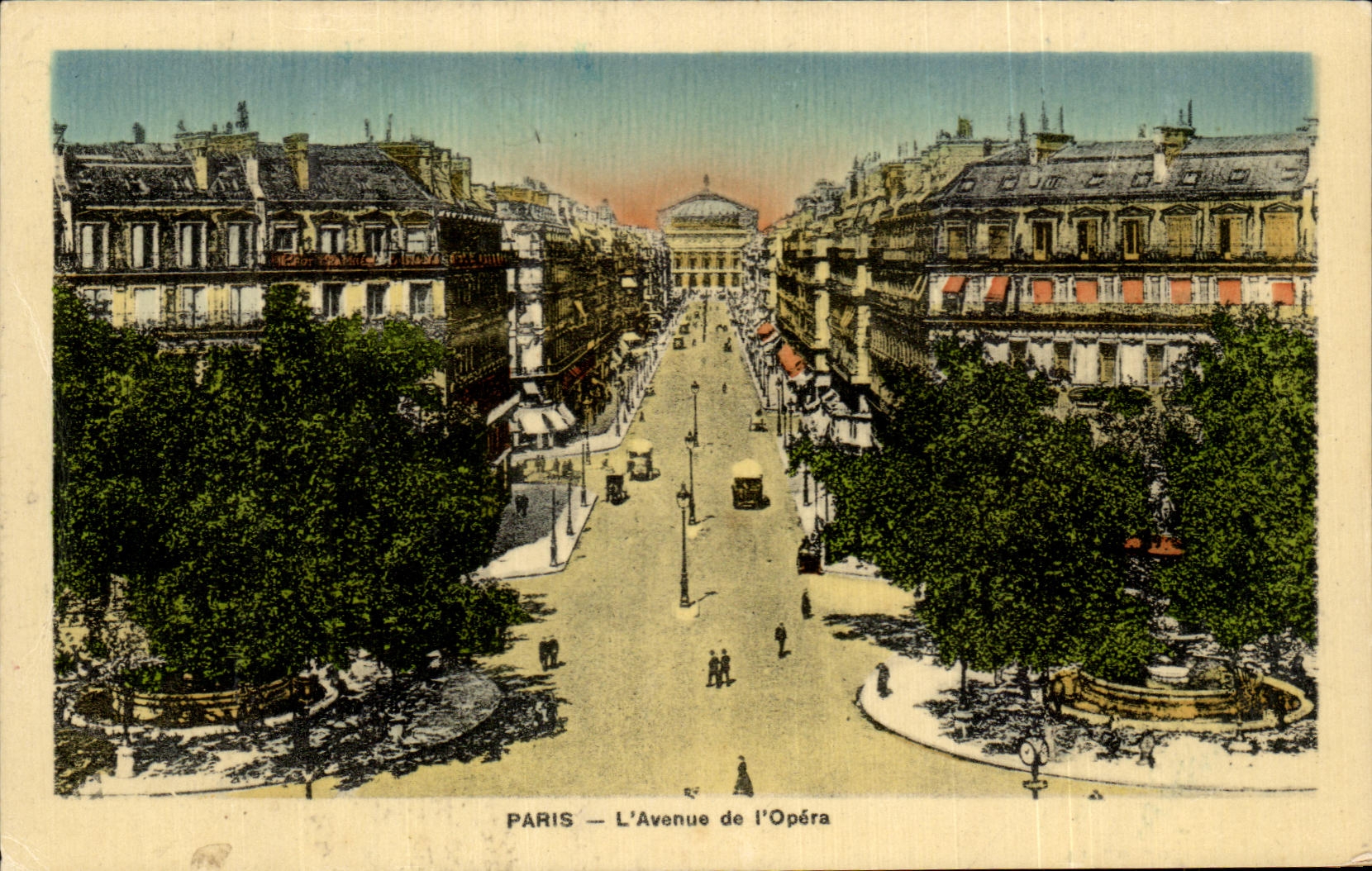 CPA Paris the Avenue of Opera