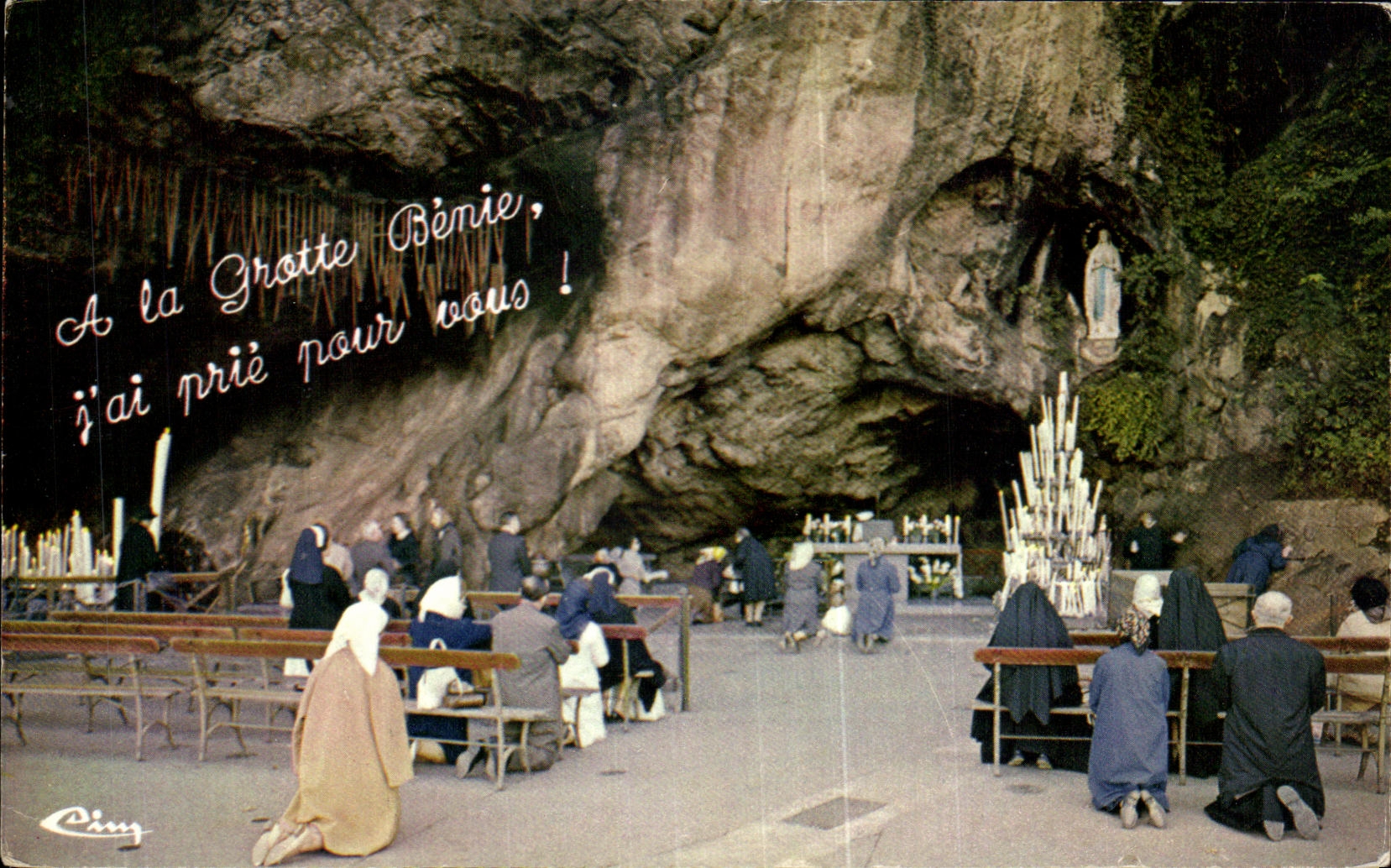 CPSM Lourdes the Cave