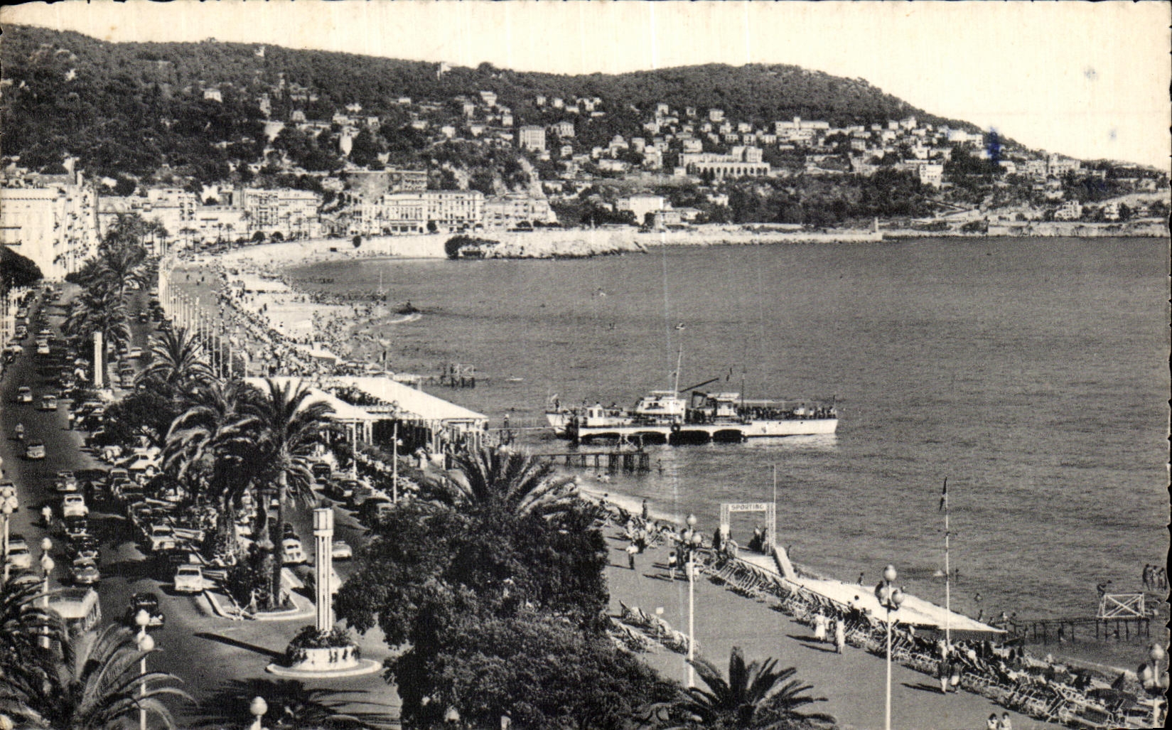 CPA Niza el montaje del boro y la caminata del ingles