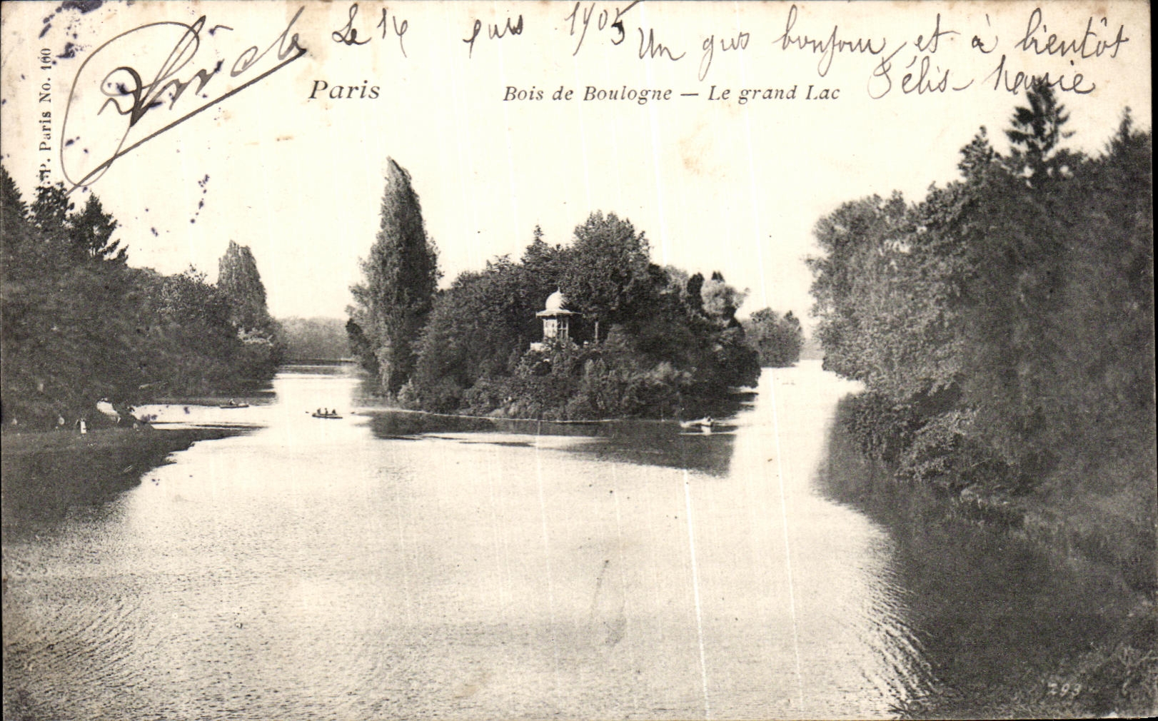 CPA Paris Wood of Bouiogne the Big lake