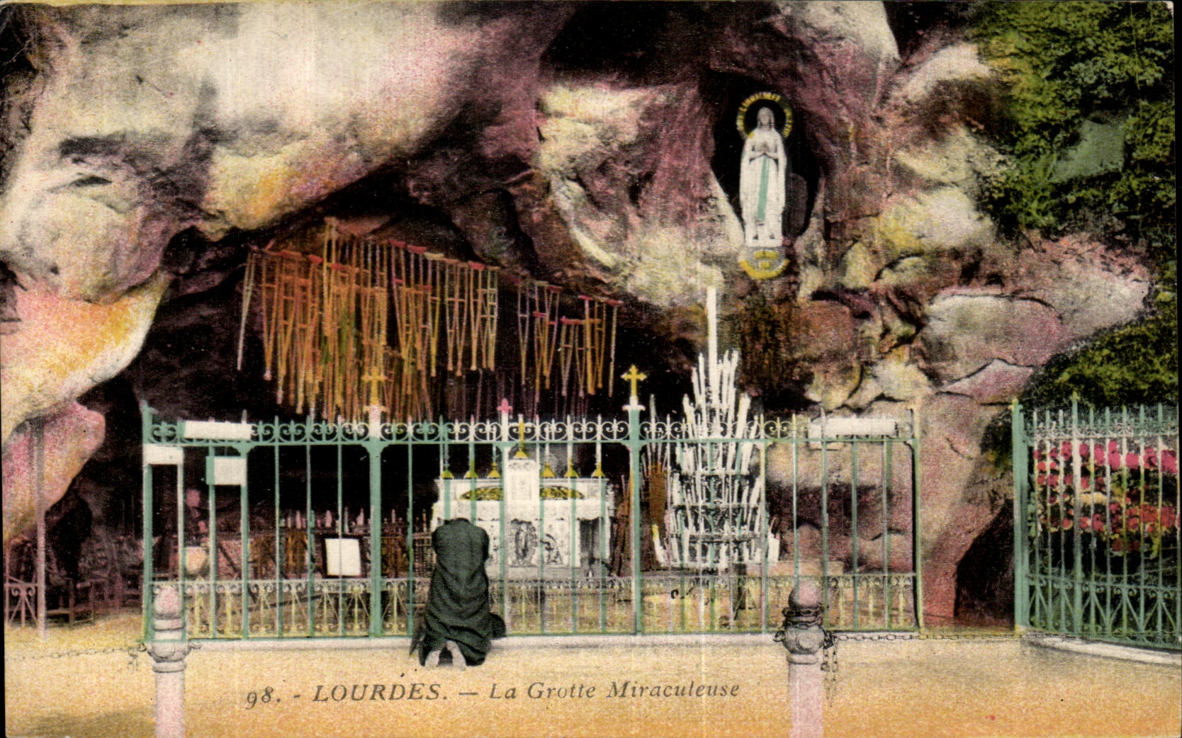 CPA Lourdes the Miraculous Cave