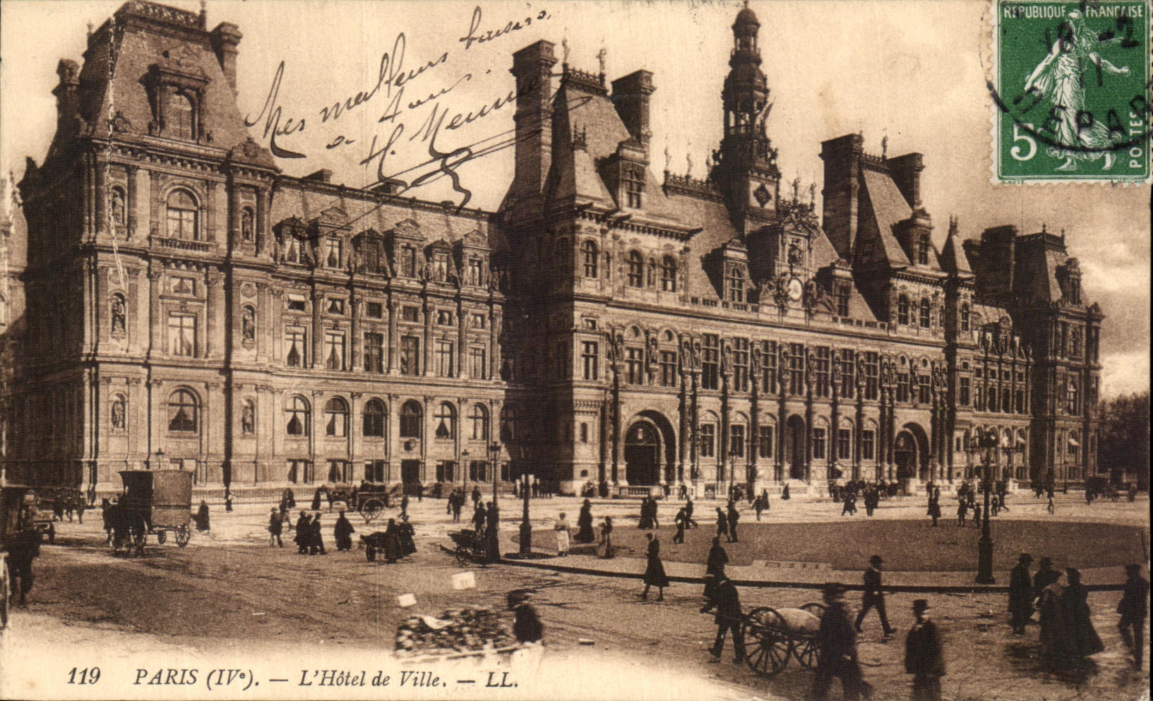 CPA Paris L'hotel De Ville