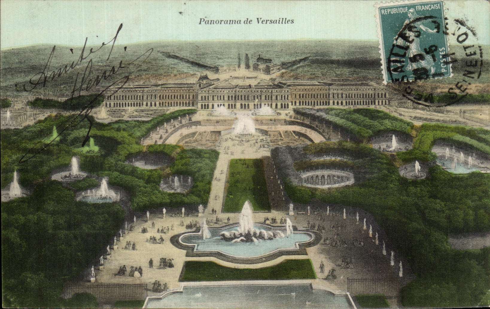 CPA Panorama De Versailles