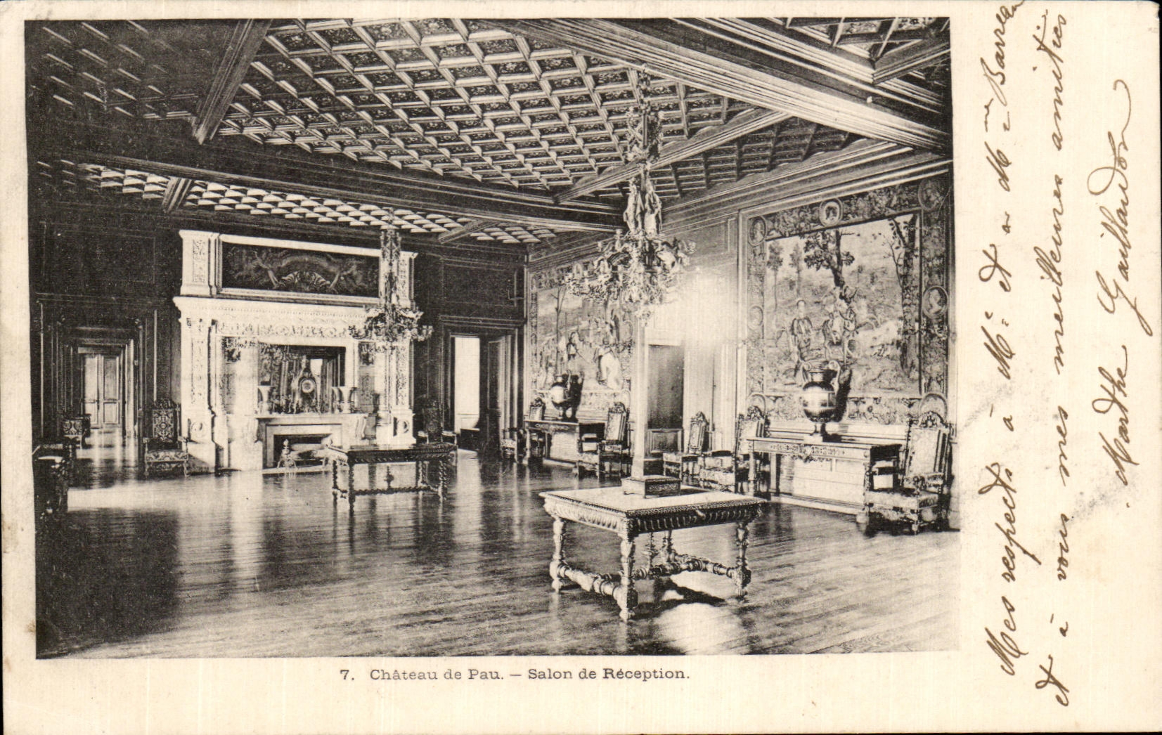 CPA Chateau De Pau Salon De Reception