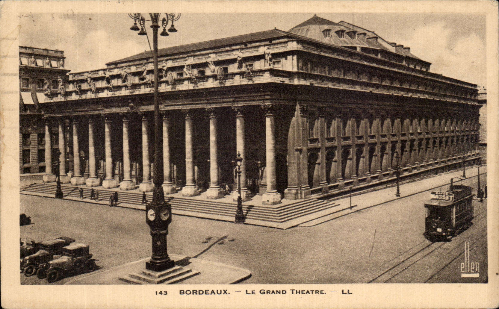 CPA Bordeaux the Large Theater