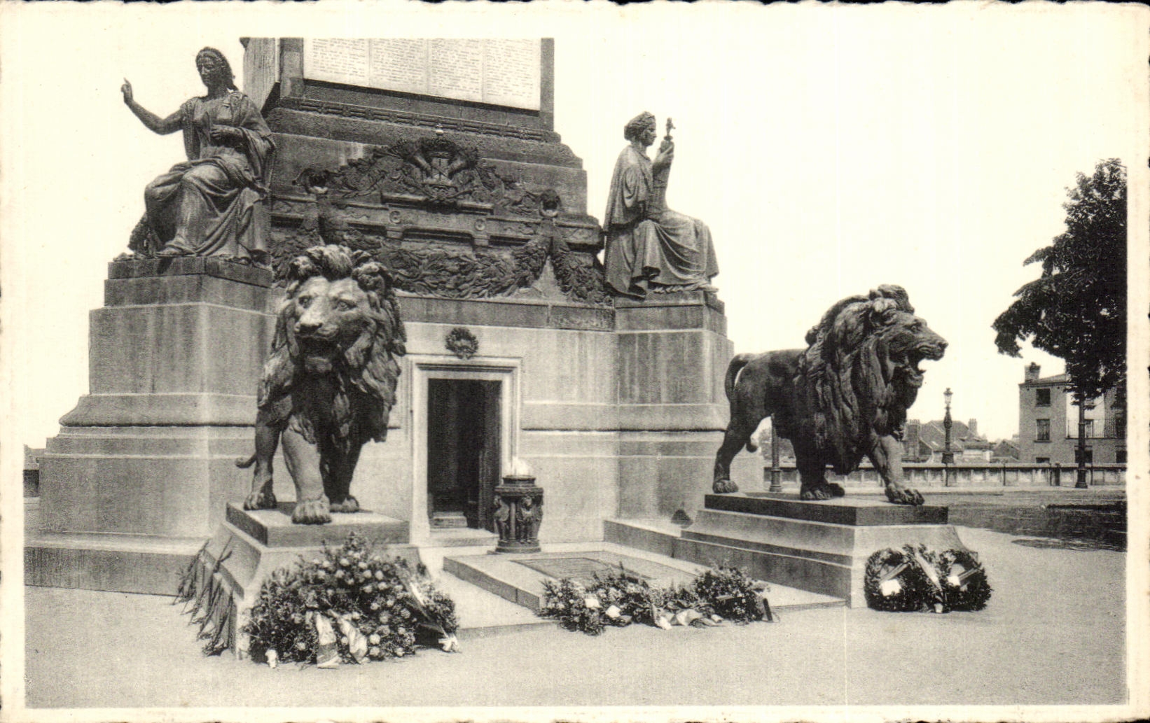 Tumba de CPA Bruselas de los leones del soldado desconocido