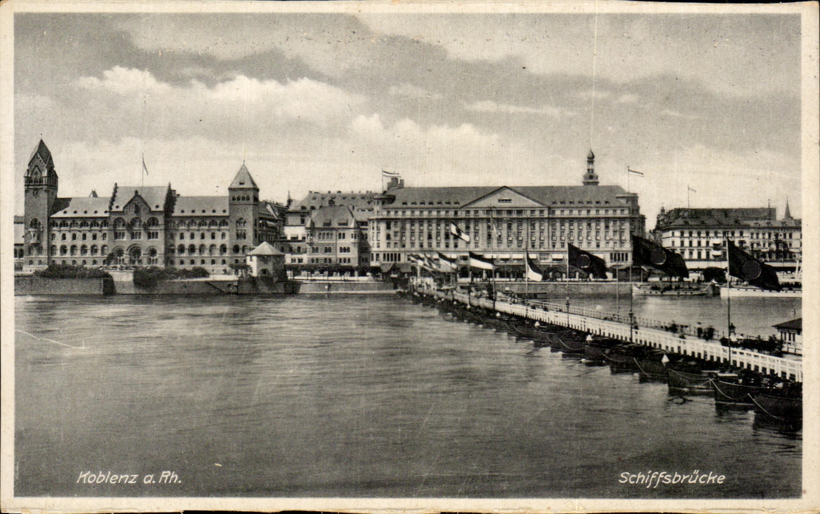 CPA Koblenz Schiffsbrucke