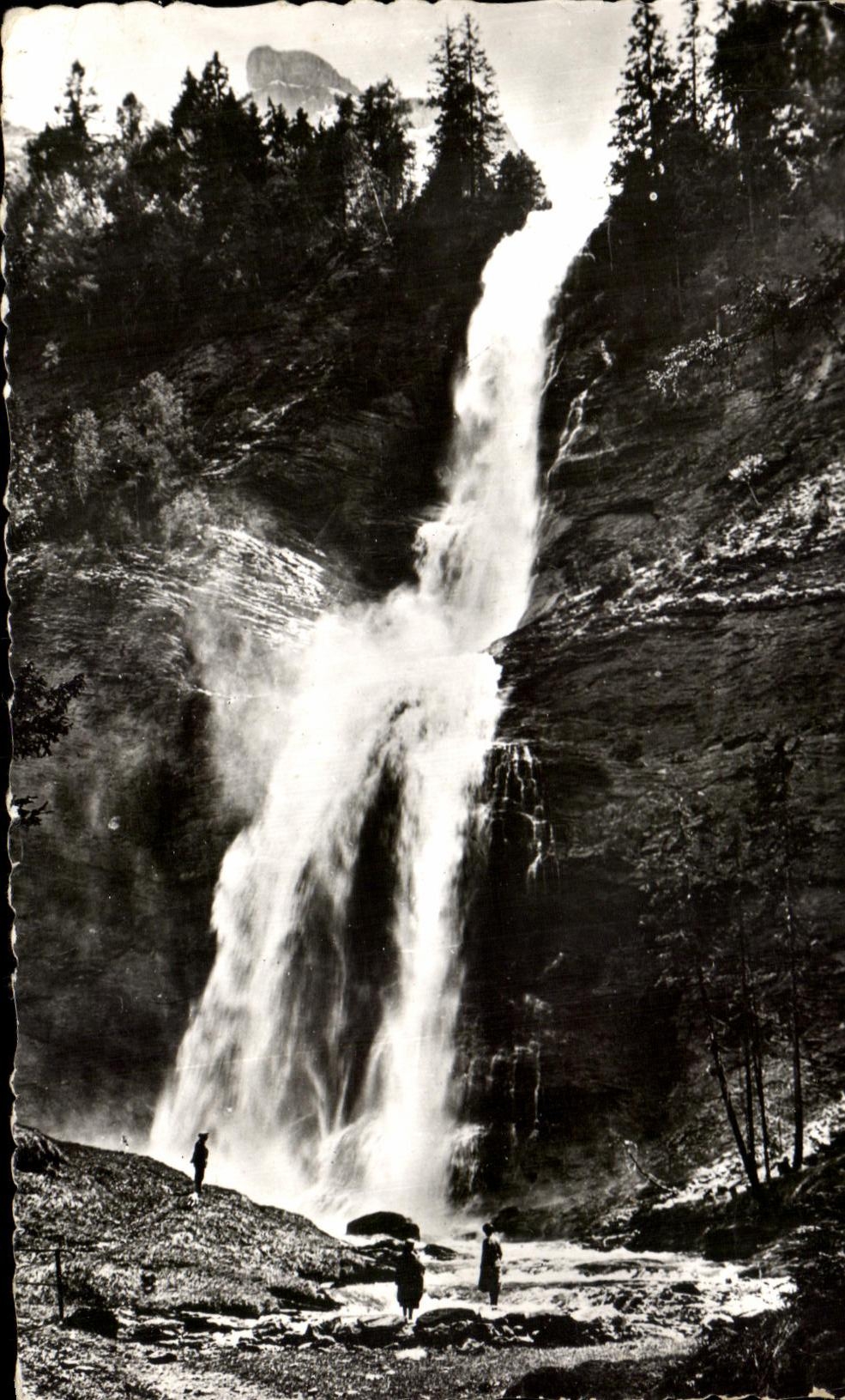 CPA Vallee of Giffre Cascades of the Mullet