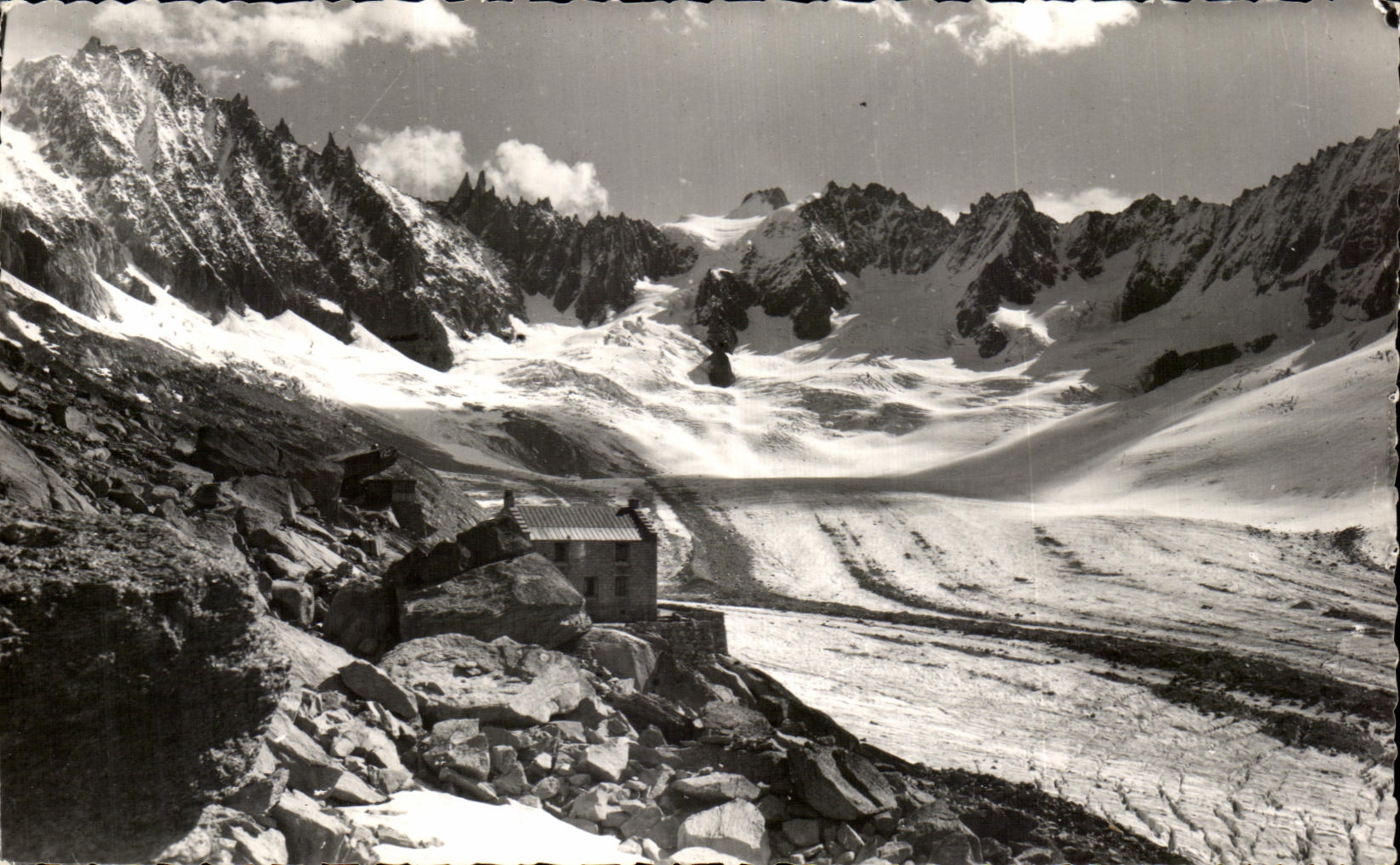 CPA Chamonix Refuge of the Lid Needles the Triplet Ravauel Mummery and the Collar of Telefre