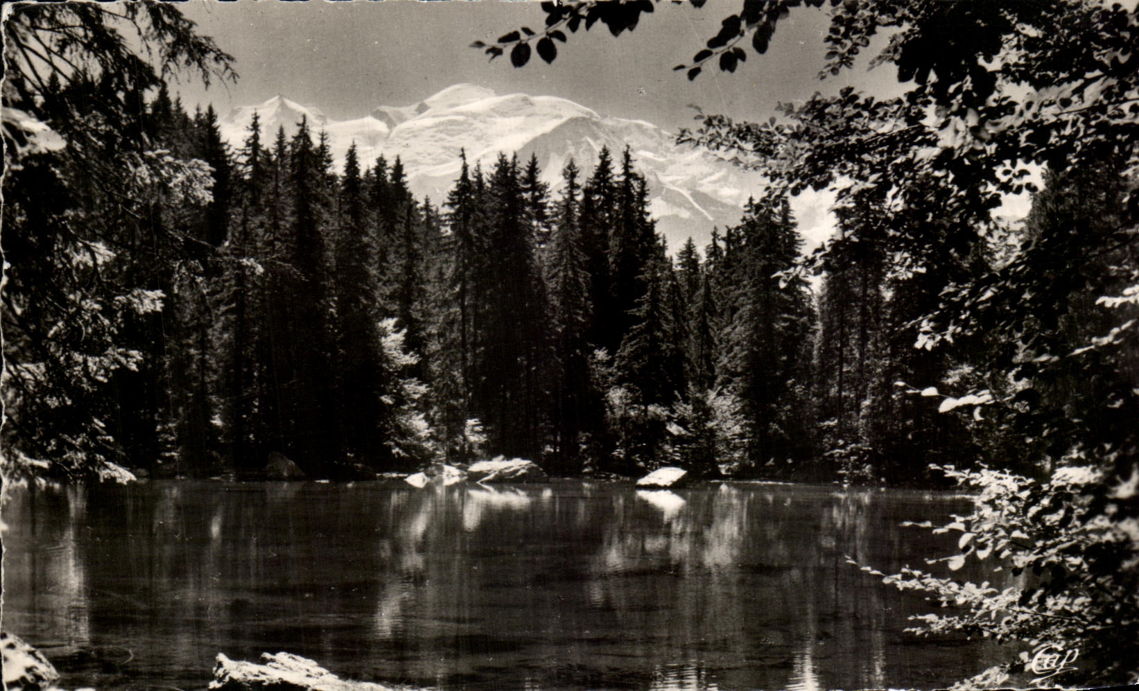 CPSM Plate Of ESA the Green Lake the Mirror of Mont Blanc