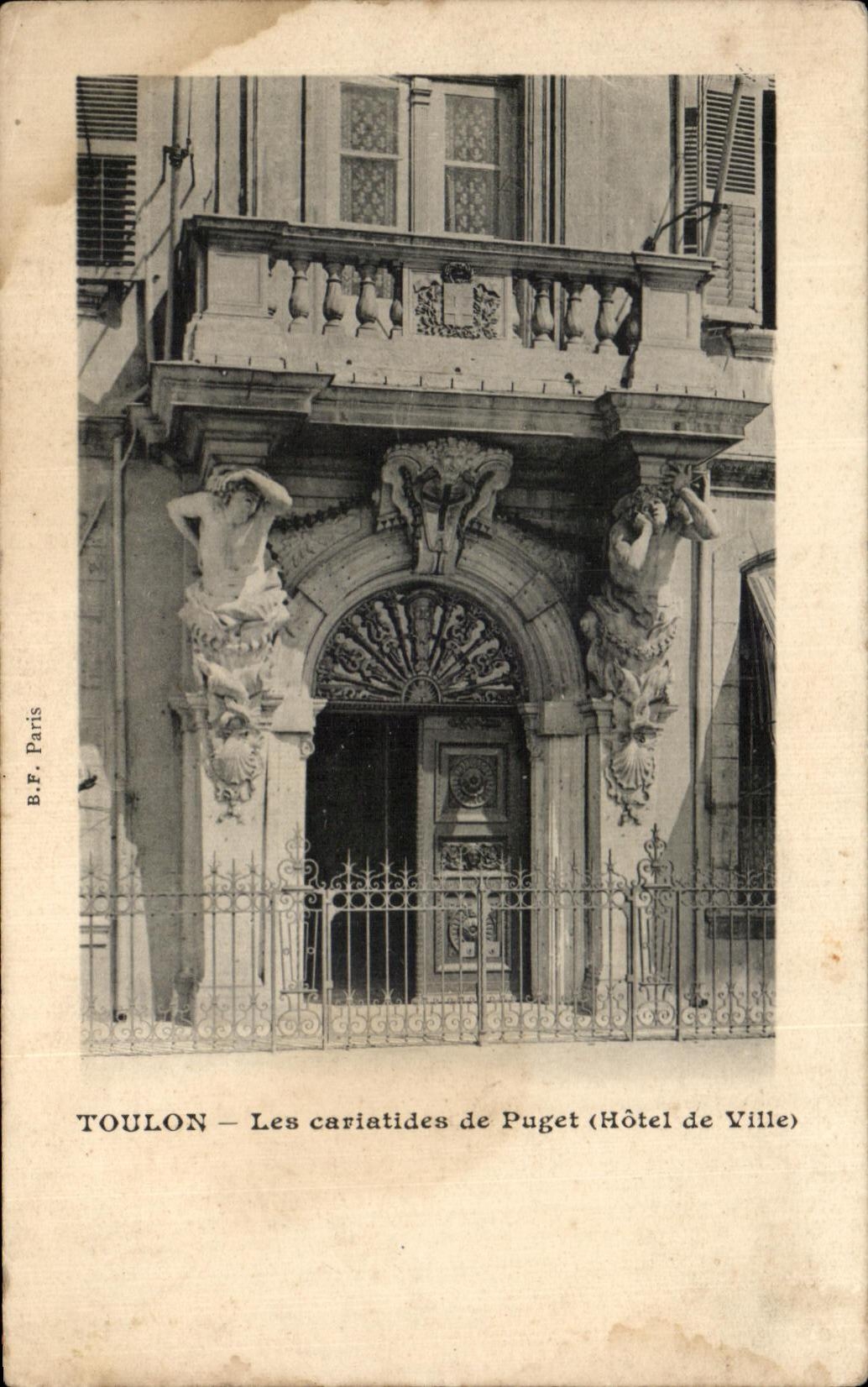 CPA Toulon Cariatides De Puget Town hall