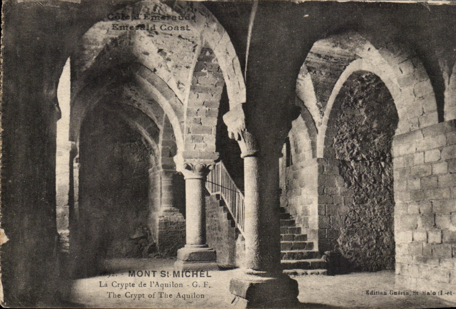 CPA Mount St Michel the Crypt of the North wind