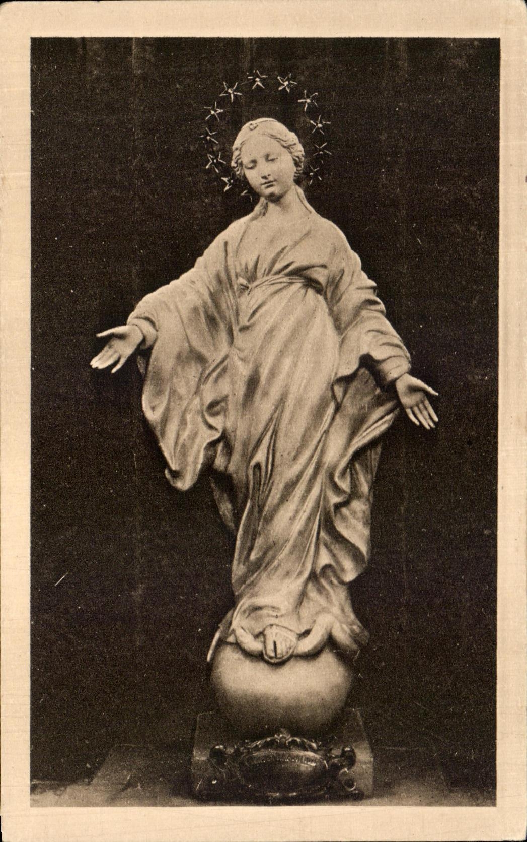 CPA the Statue miraculous one of the Virgin of the Smile